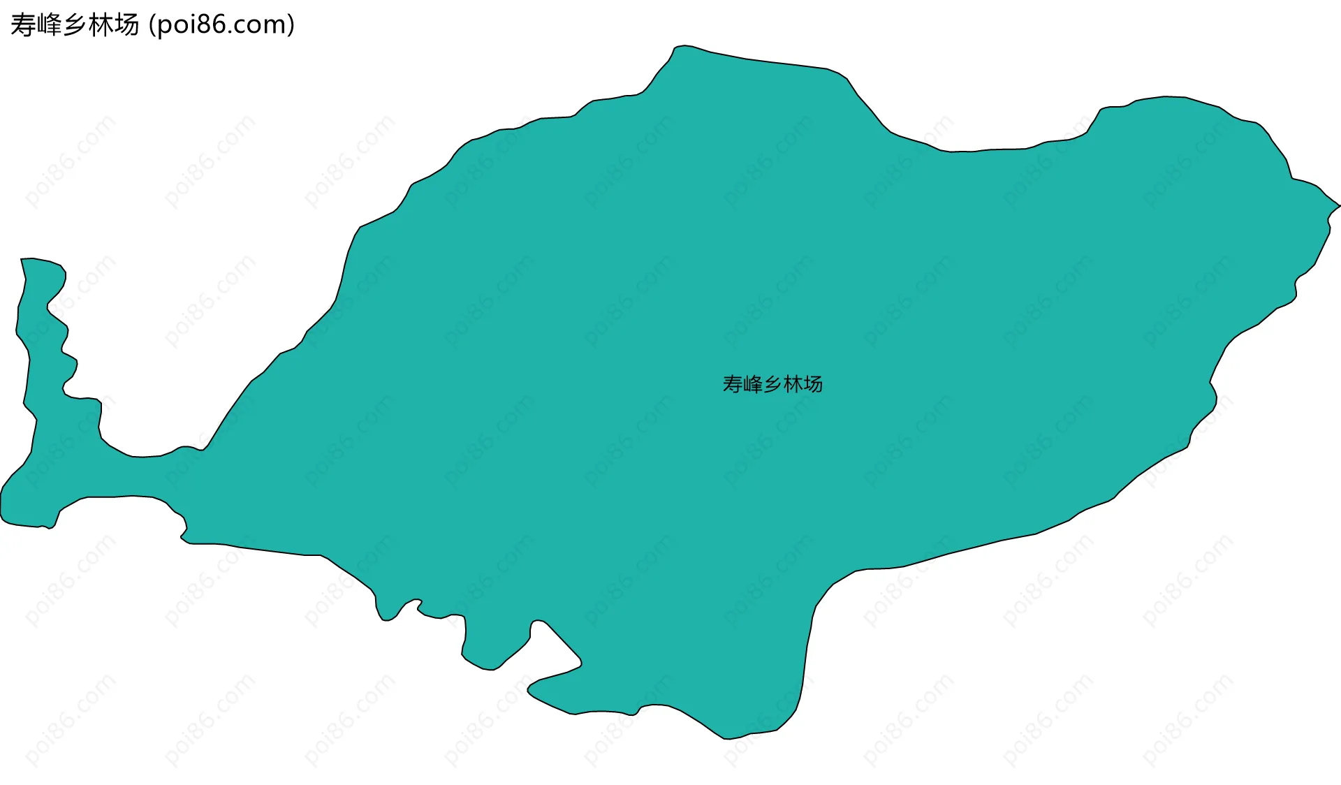 寿峰乡林场边界地图