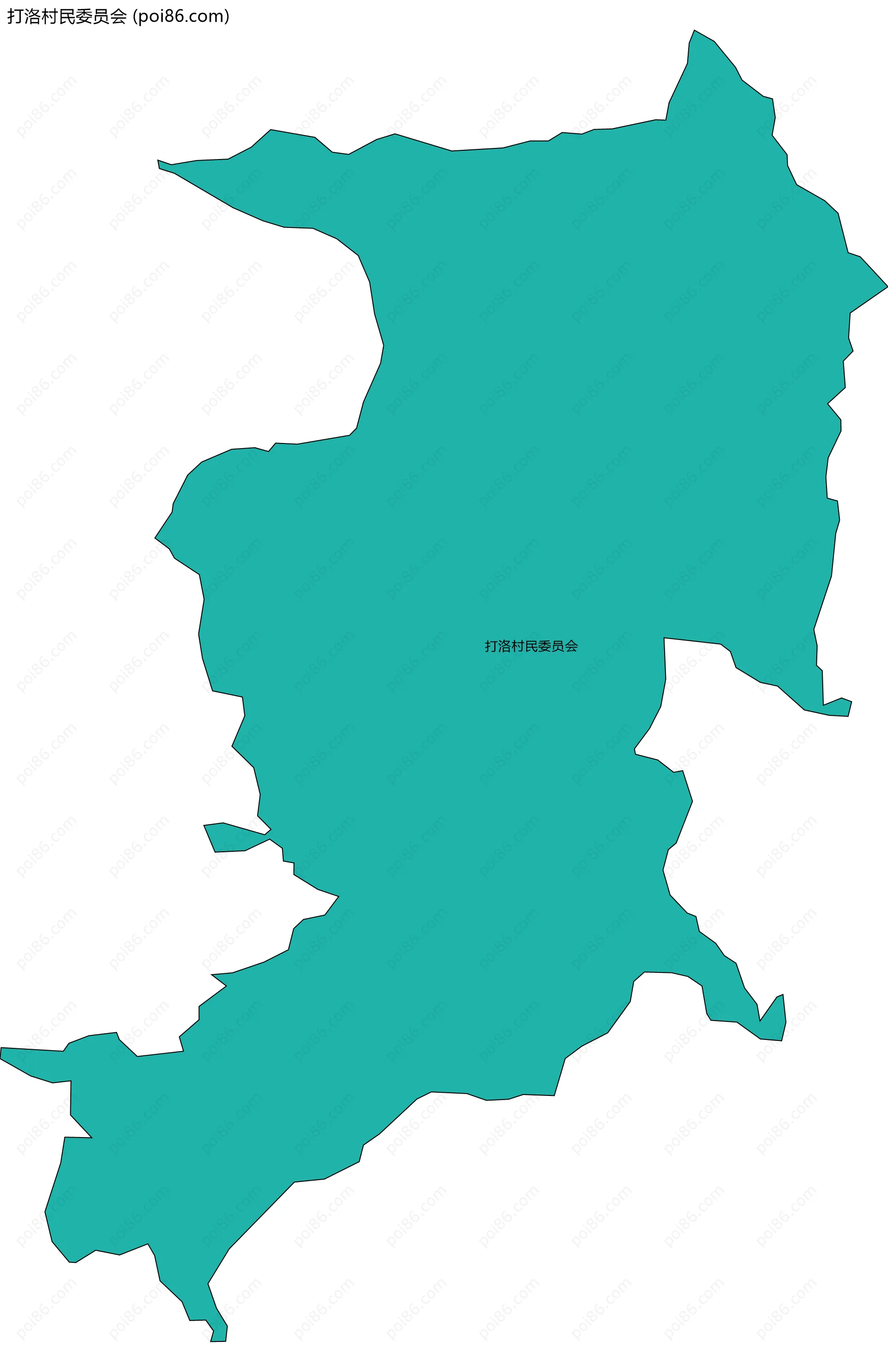 打洛村民委员会边界地图