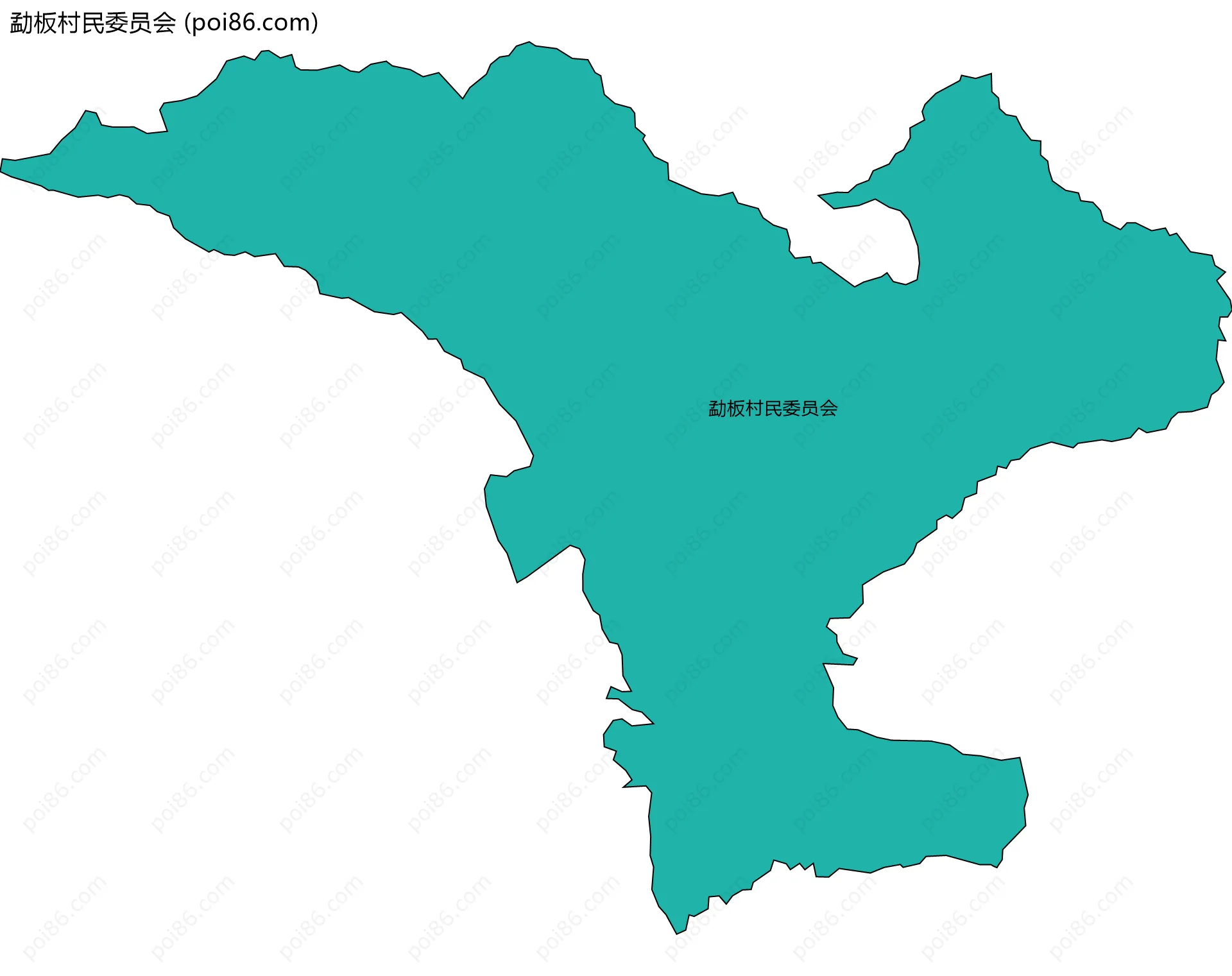 勐板村民委员会边界地图