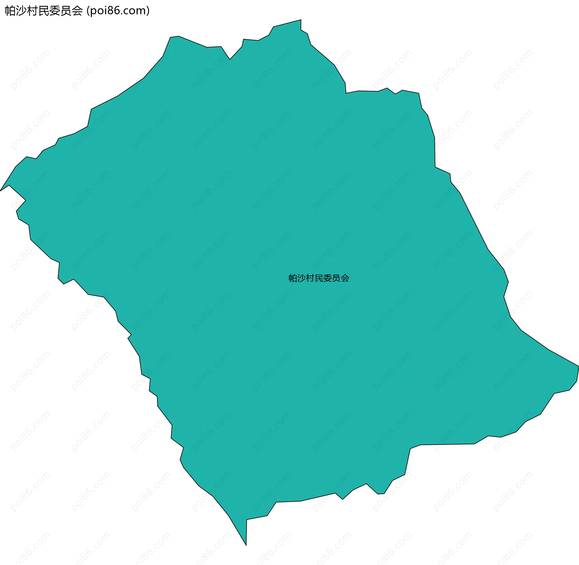 帕沙村民委员会边界地图