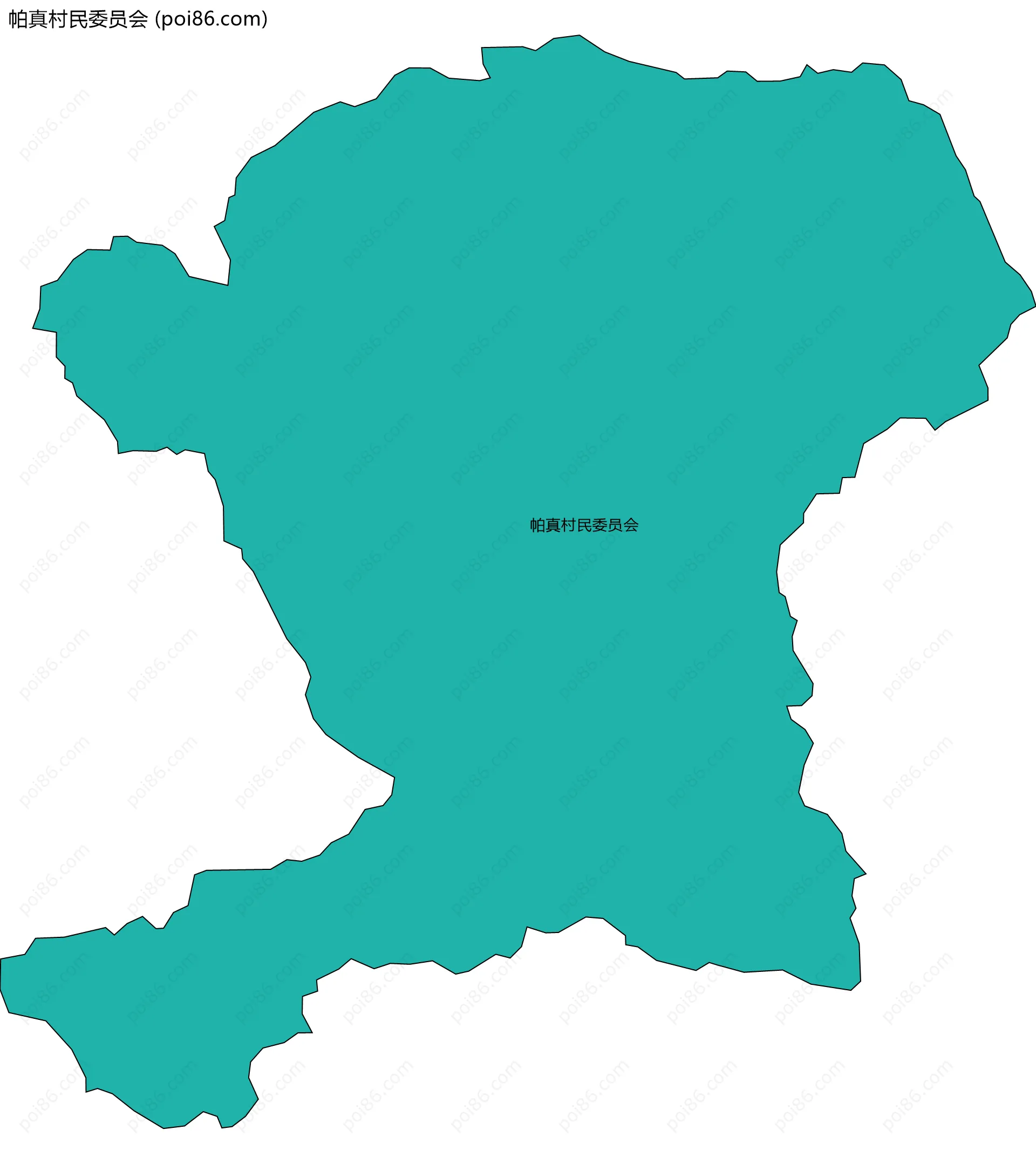 帕真村民委员会边界地图
