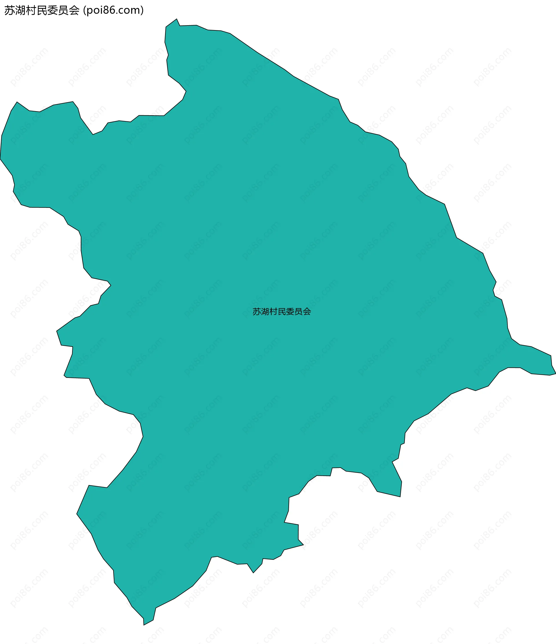 苏湖村民委员会边界地图