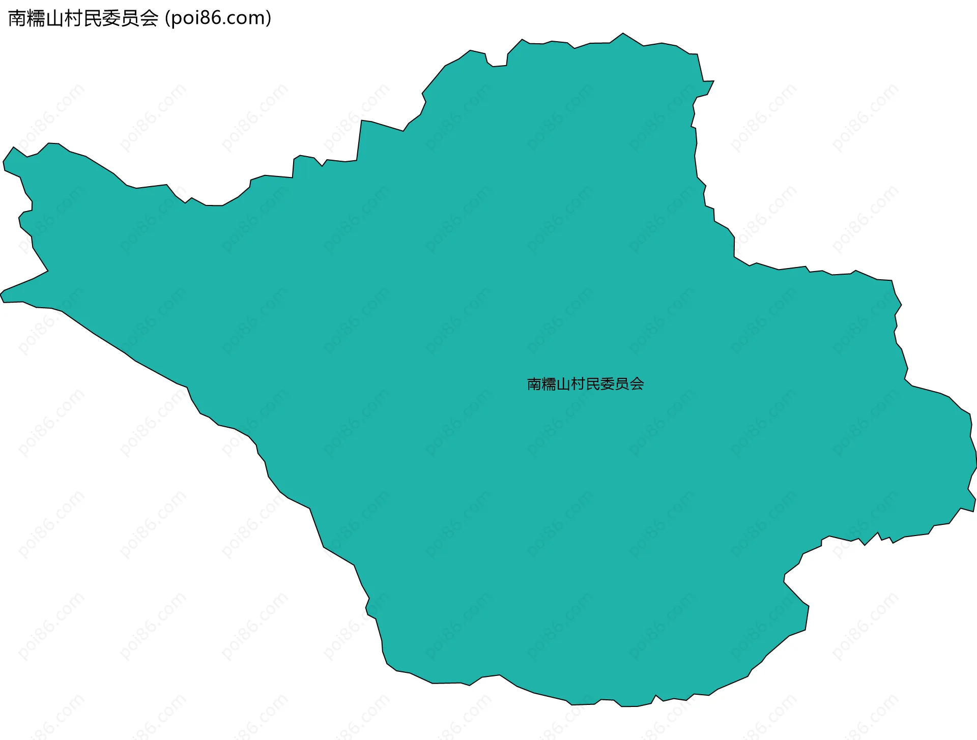 南糯山村民委员会边界地图