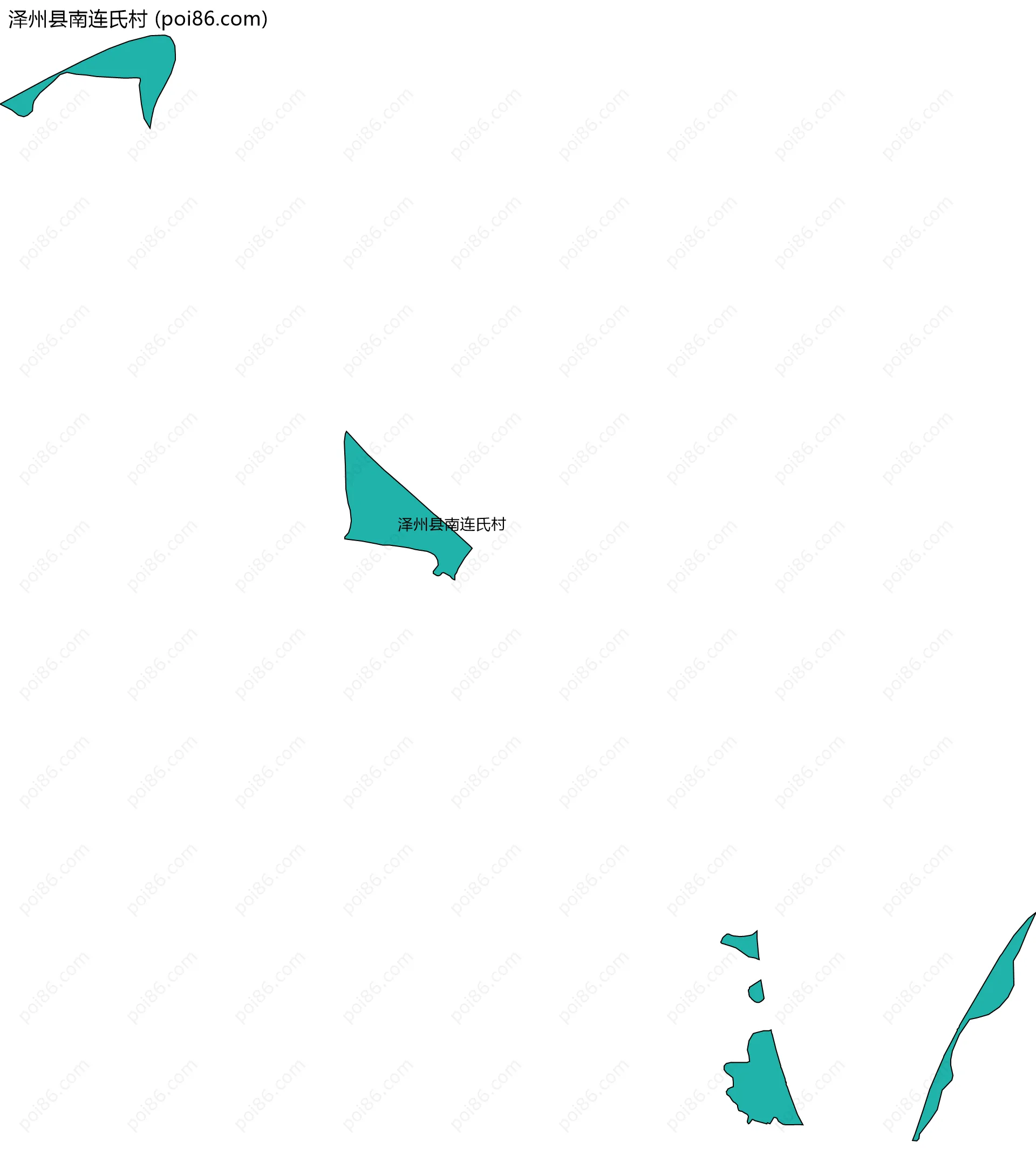 泽州县南连氏村边界地图