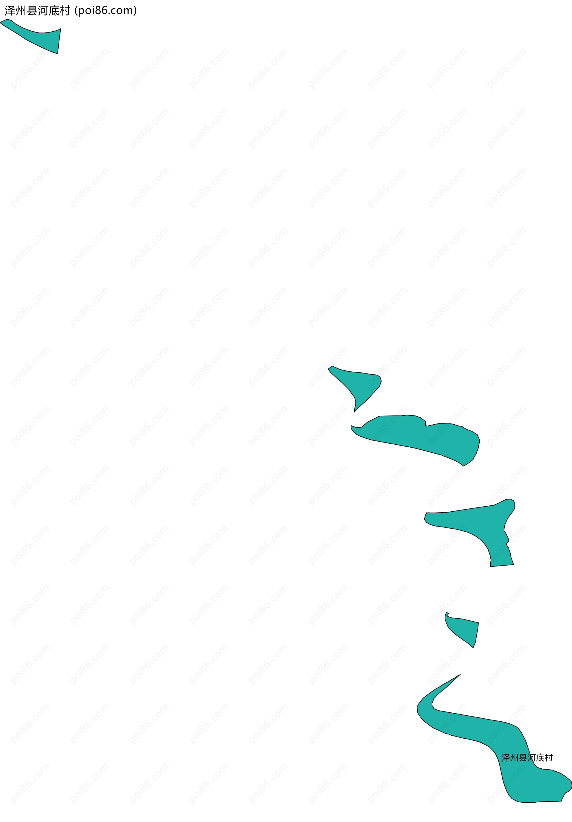 泽州县河底村边界地图