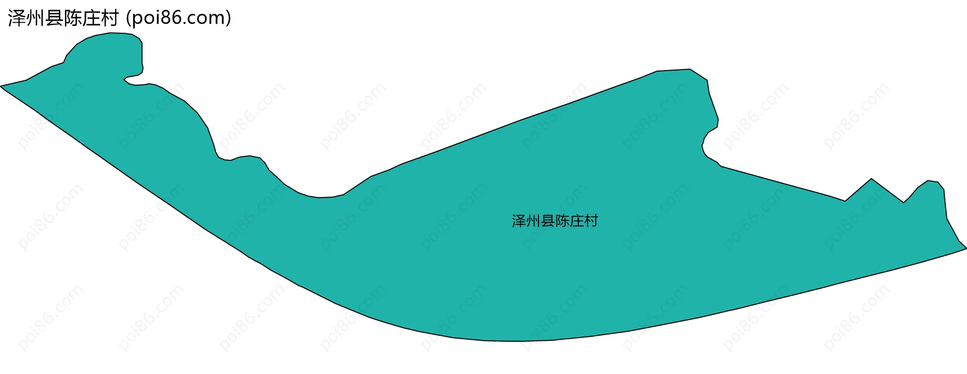 泽州县陈庄村边界地图