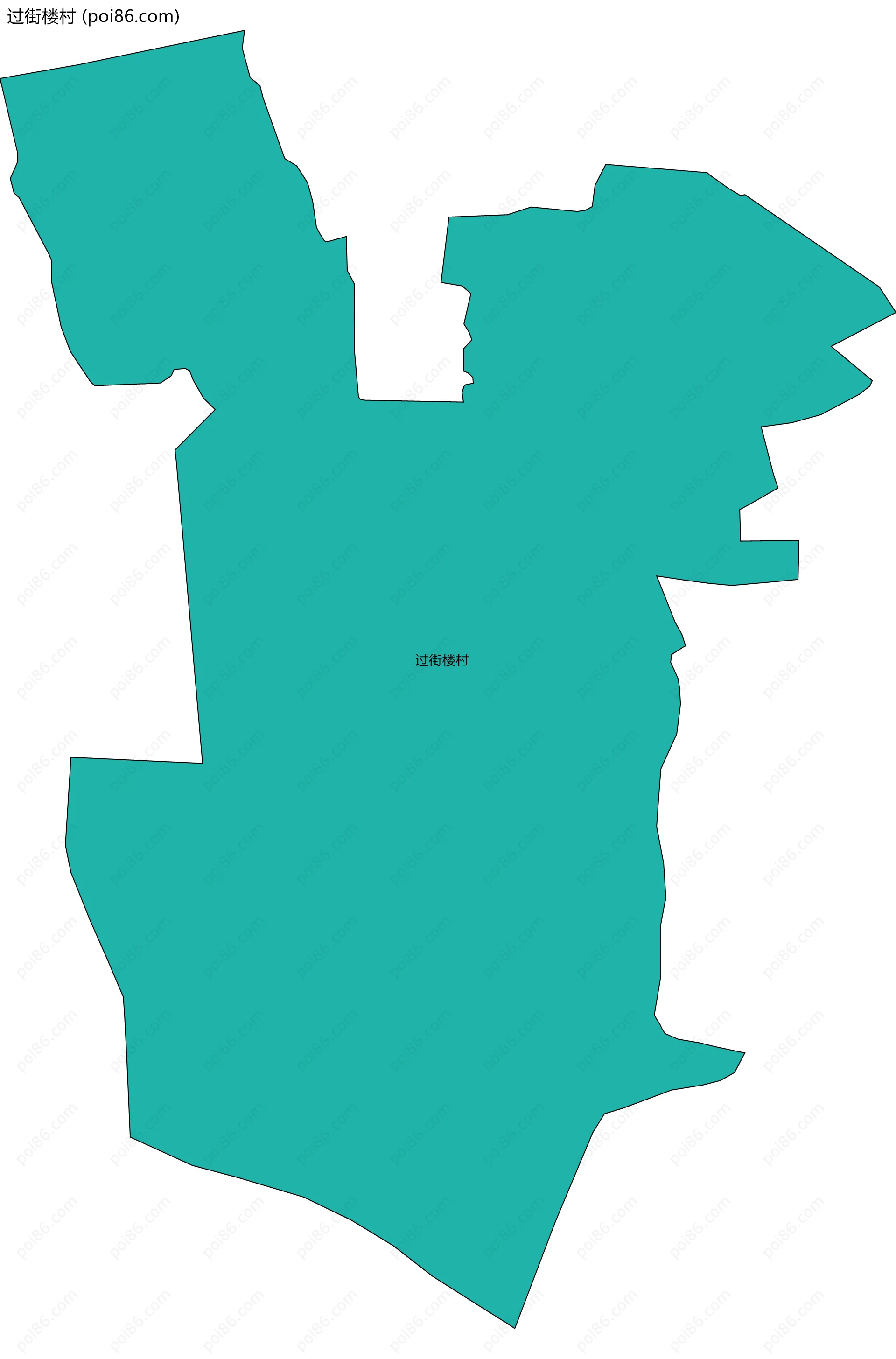 过街楼村边界地图