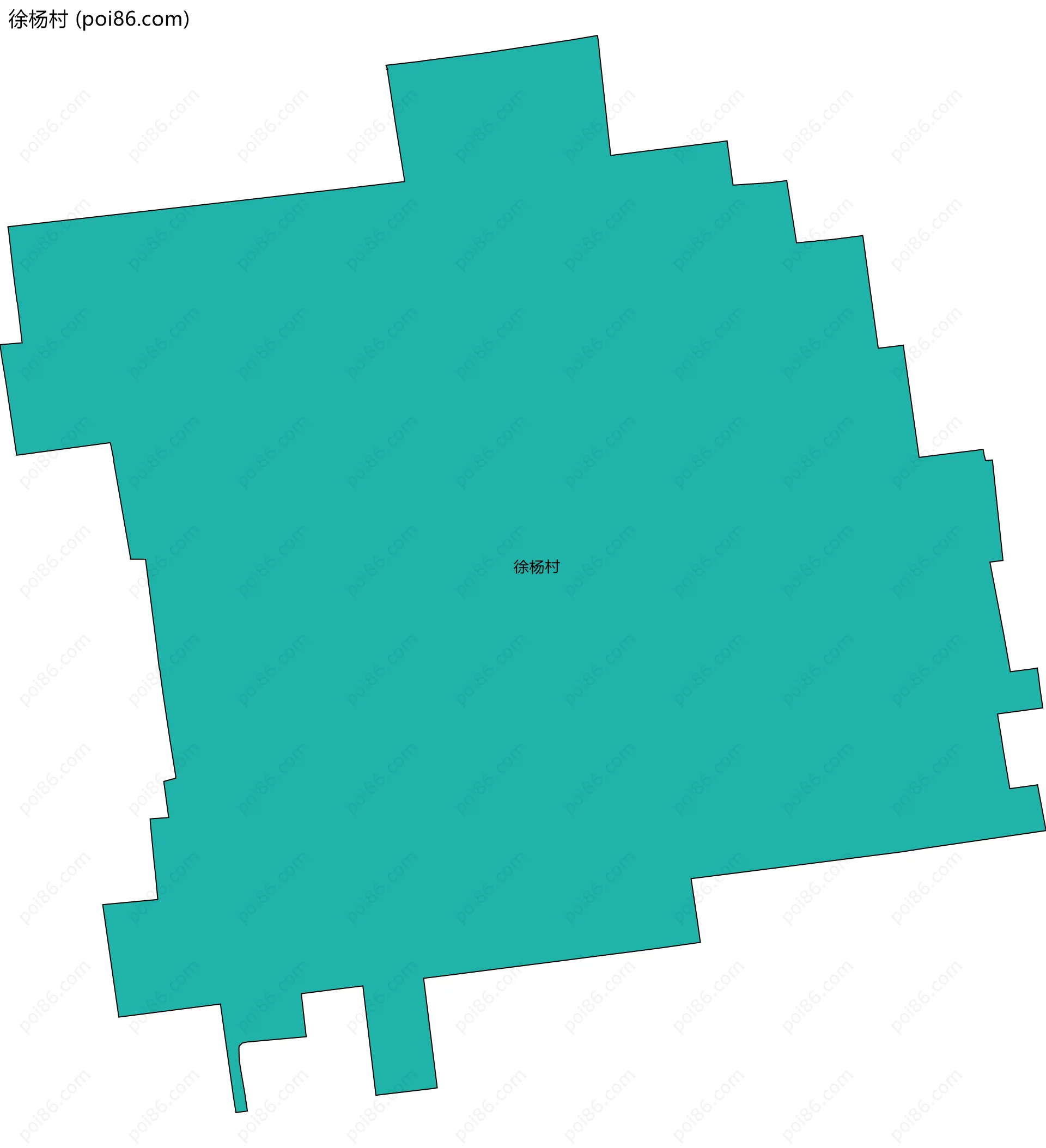 徐杨村边界地图