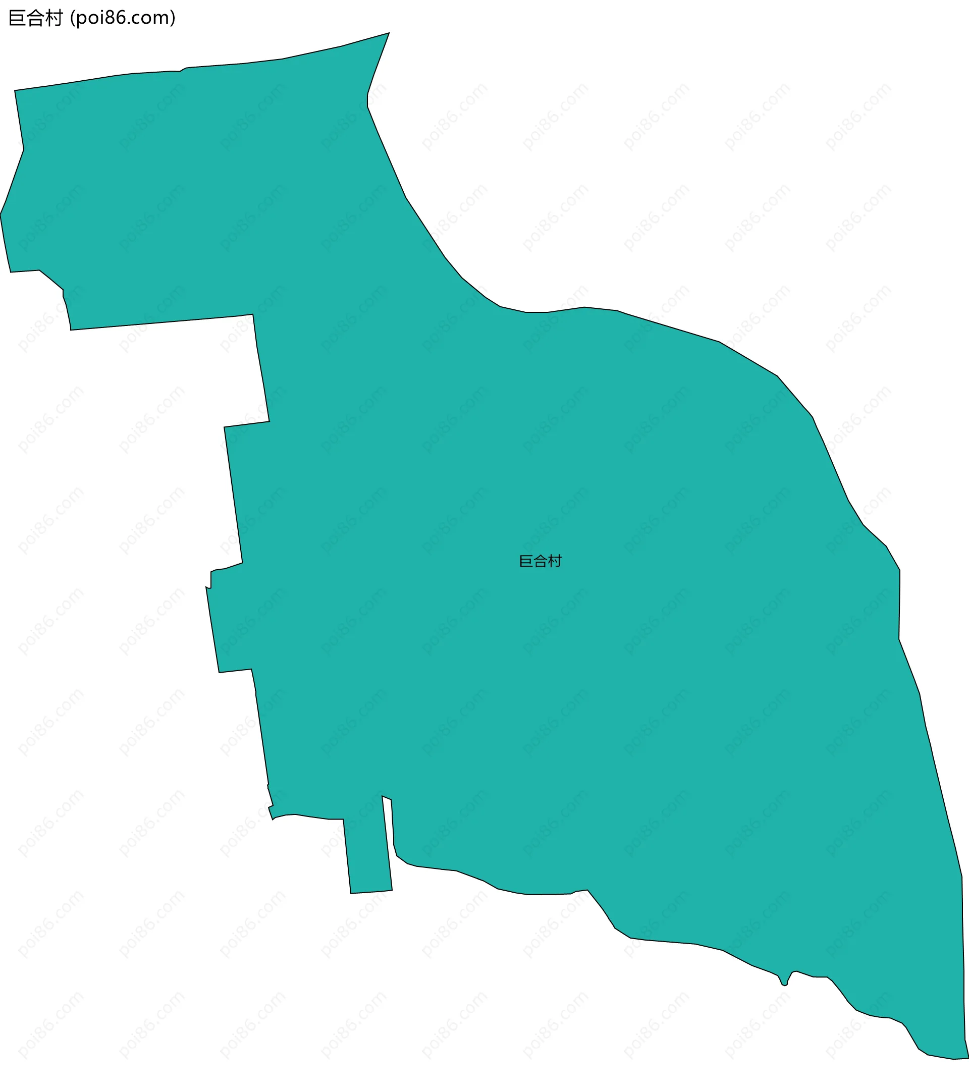 巨合村边界地图