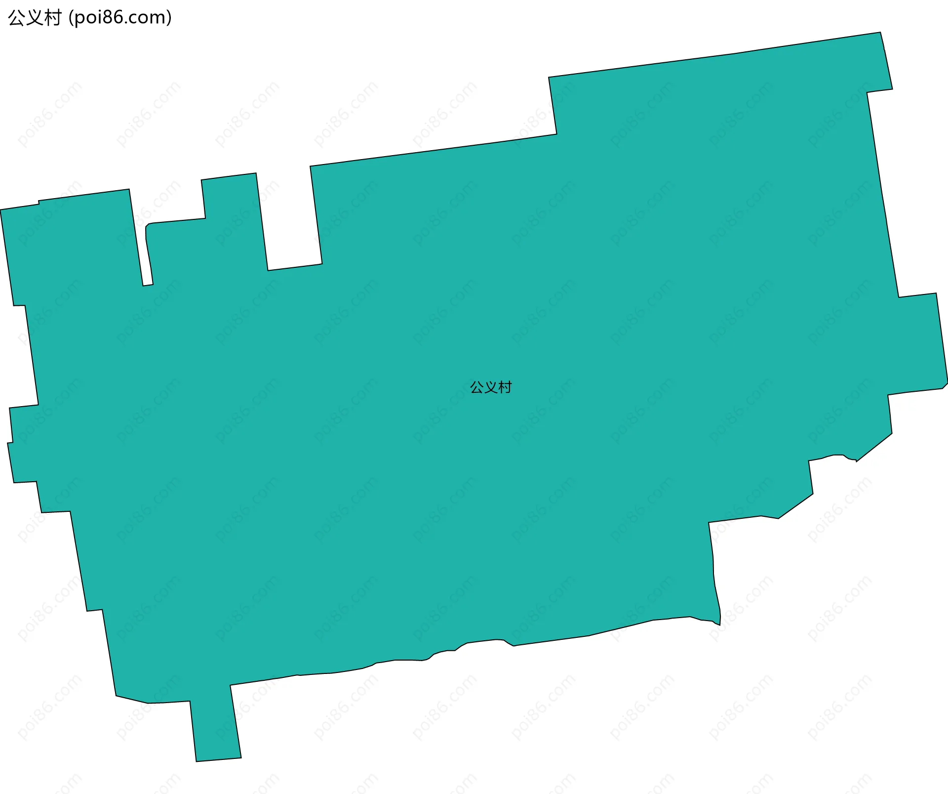 公义村边界地图