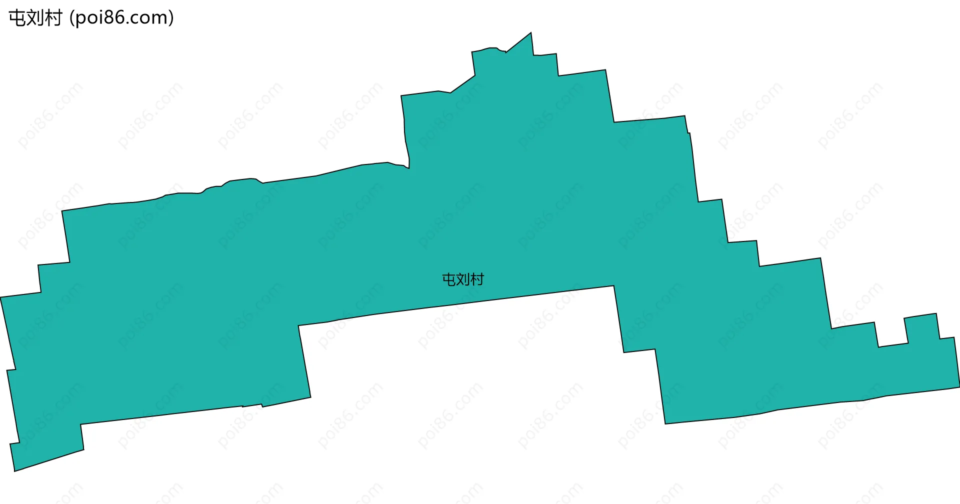 屯刘村边界地图