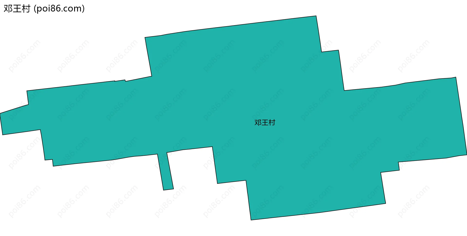 邓王村边界地图
