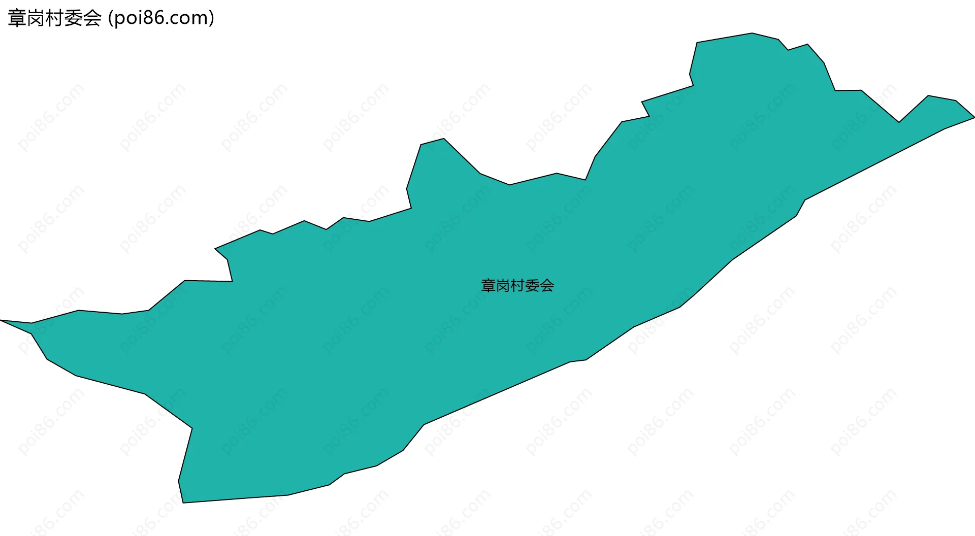 章岗村委会边界地图