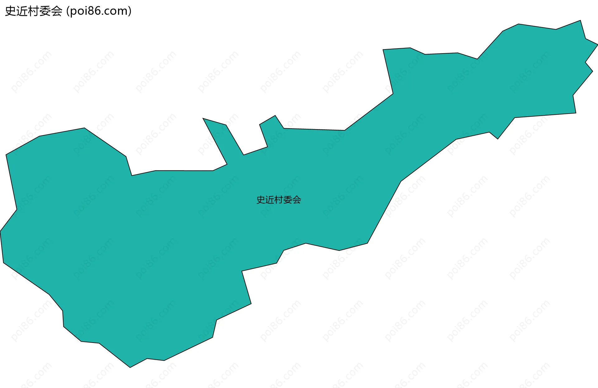 史近村委会边界地图