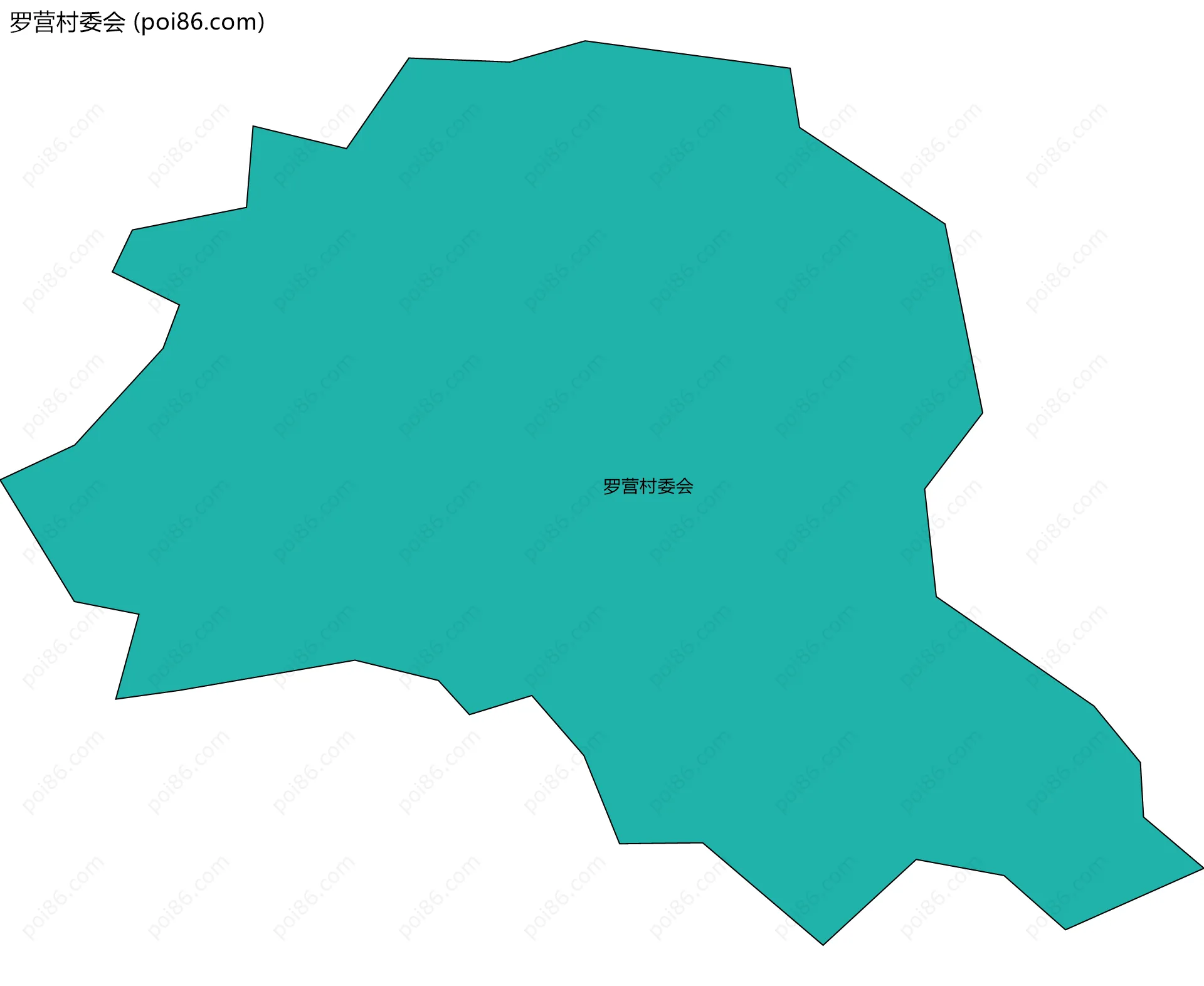罗营村委会边界地图