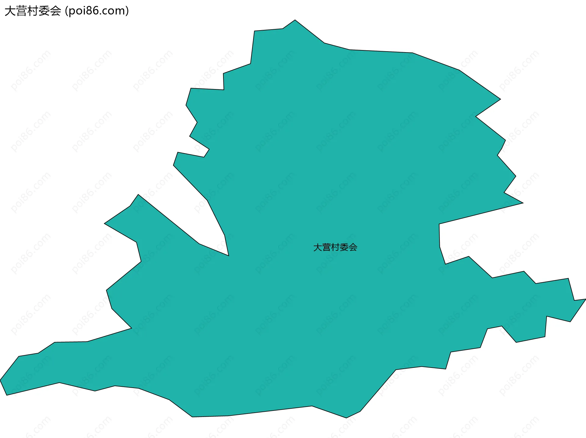 大营村委会边界地图