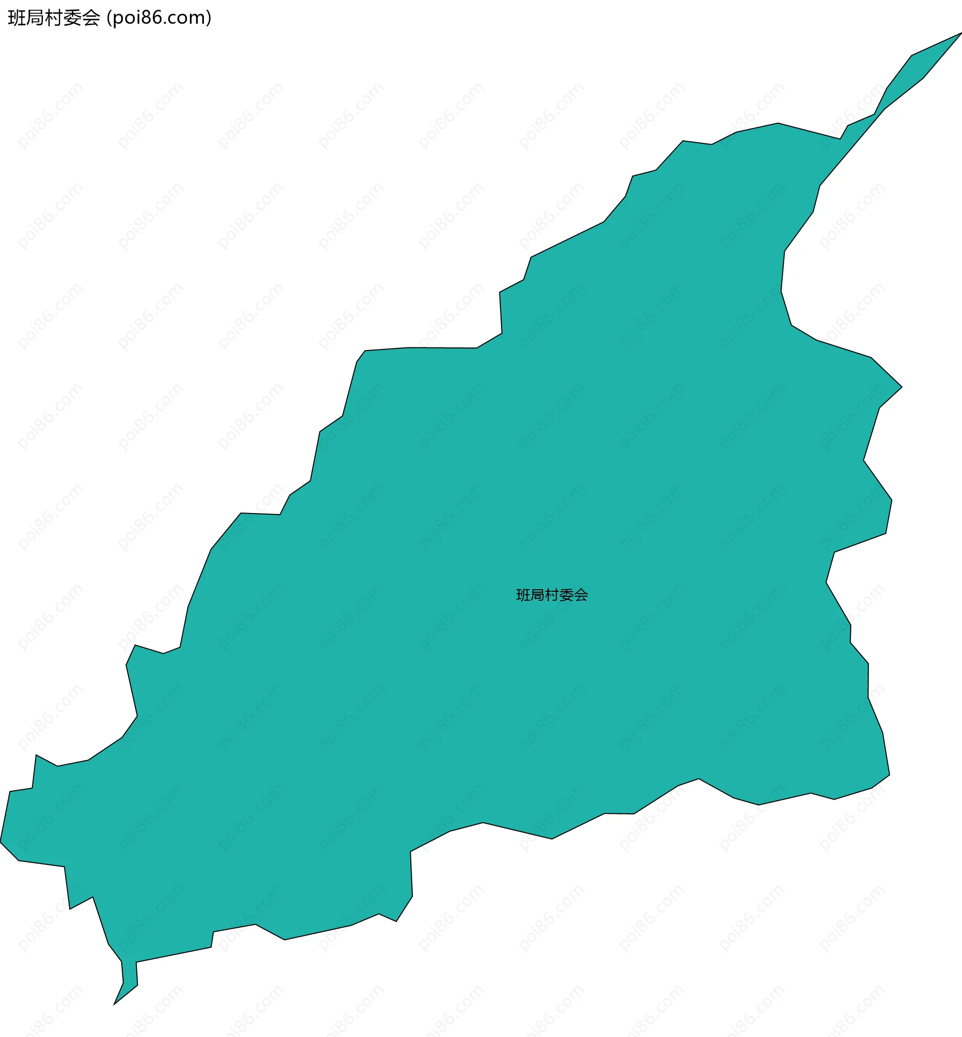 班局村委会边界地图