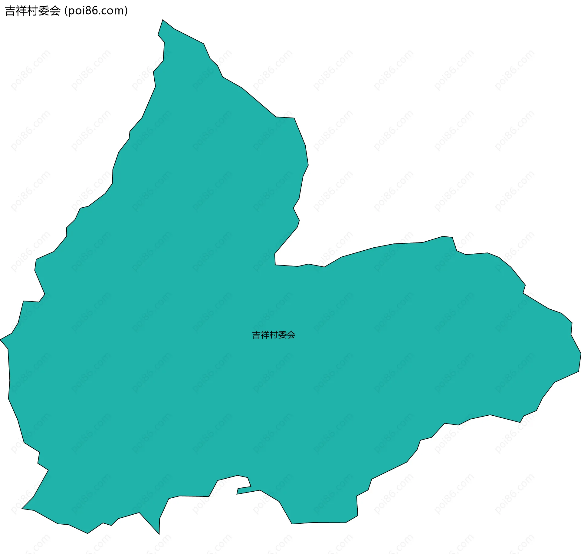 吉祥村委会边界地图