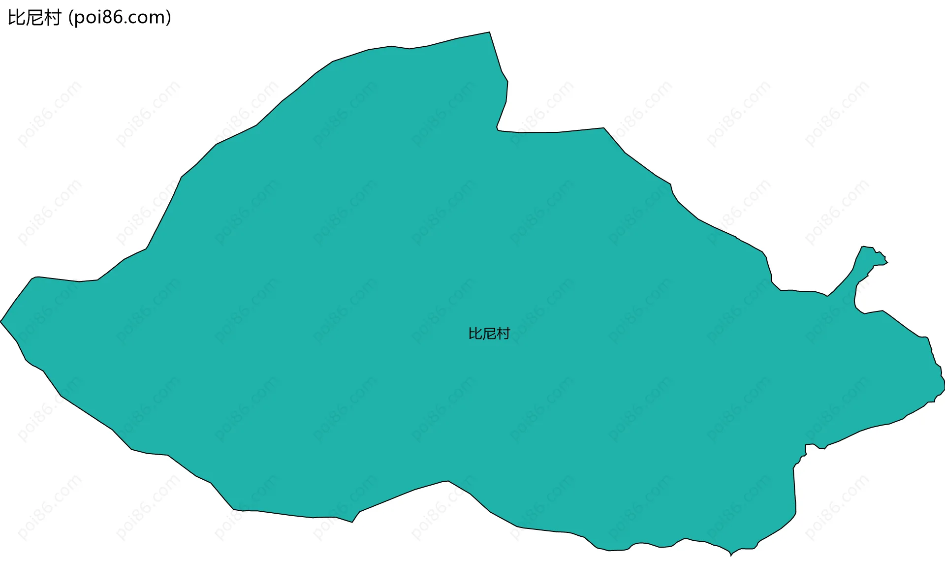 比尼村边界地图