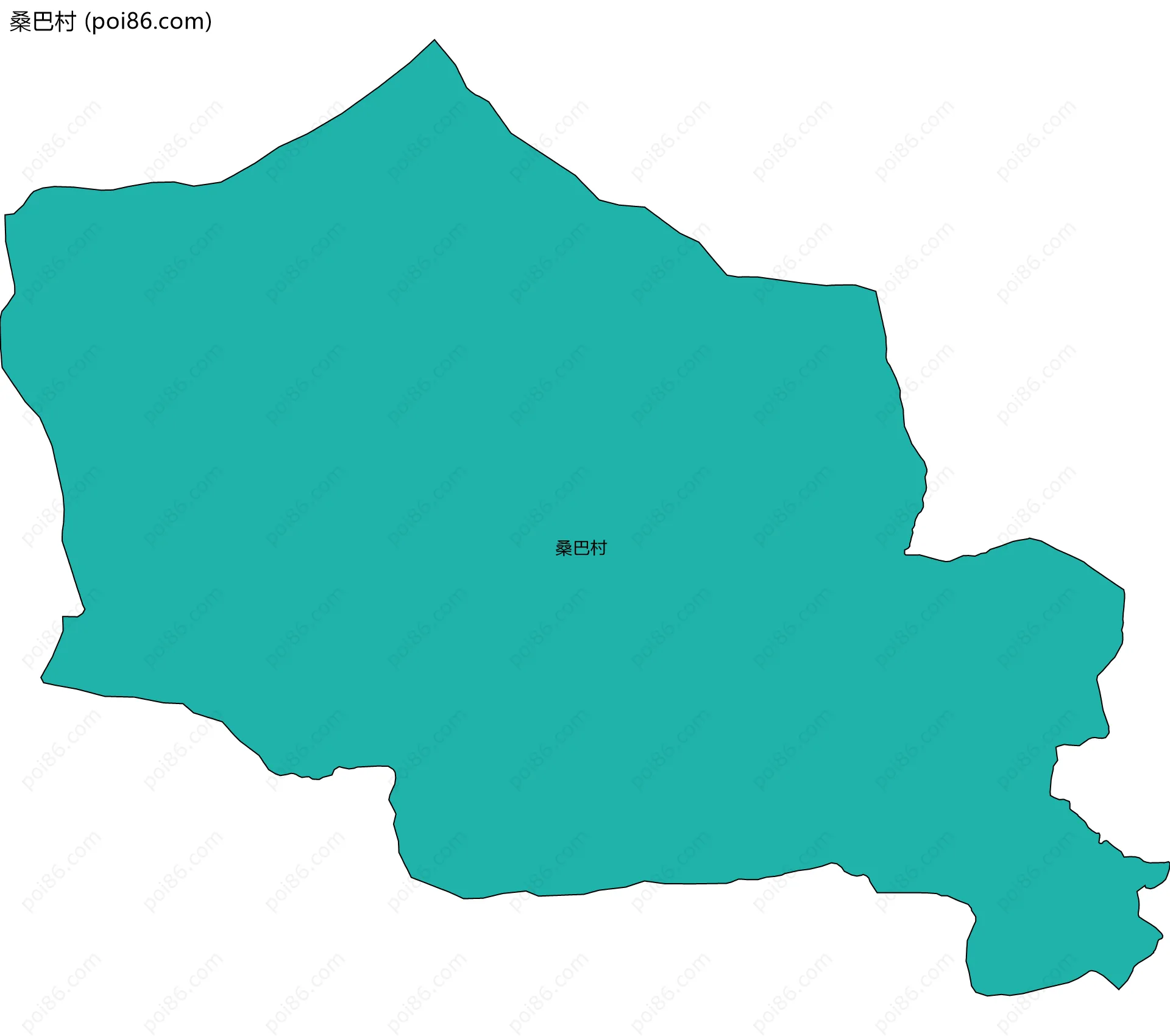 桑巴村边界地图