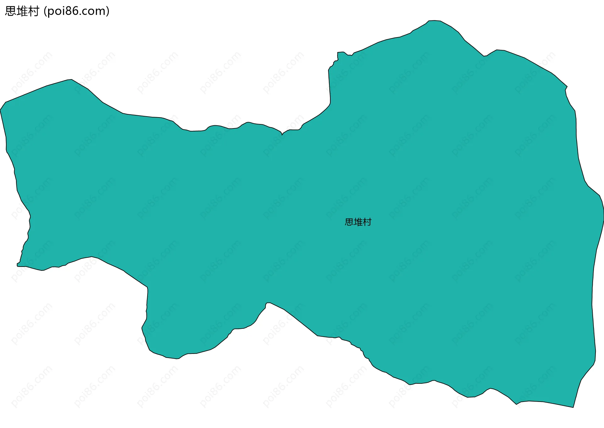 思堆村边界地图