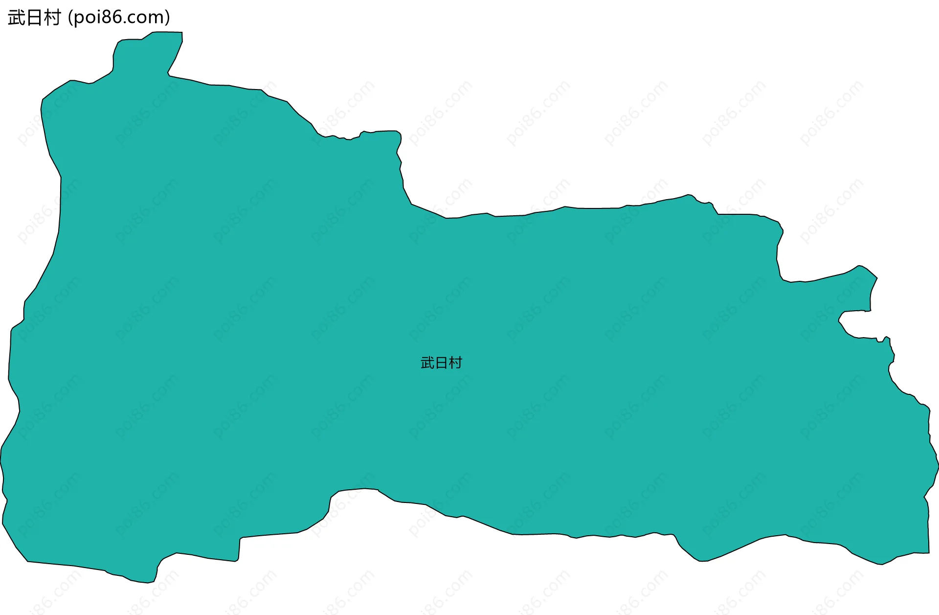 武日村边界地图