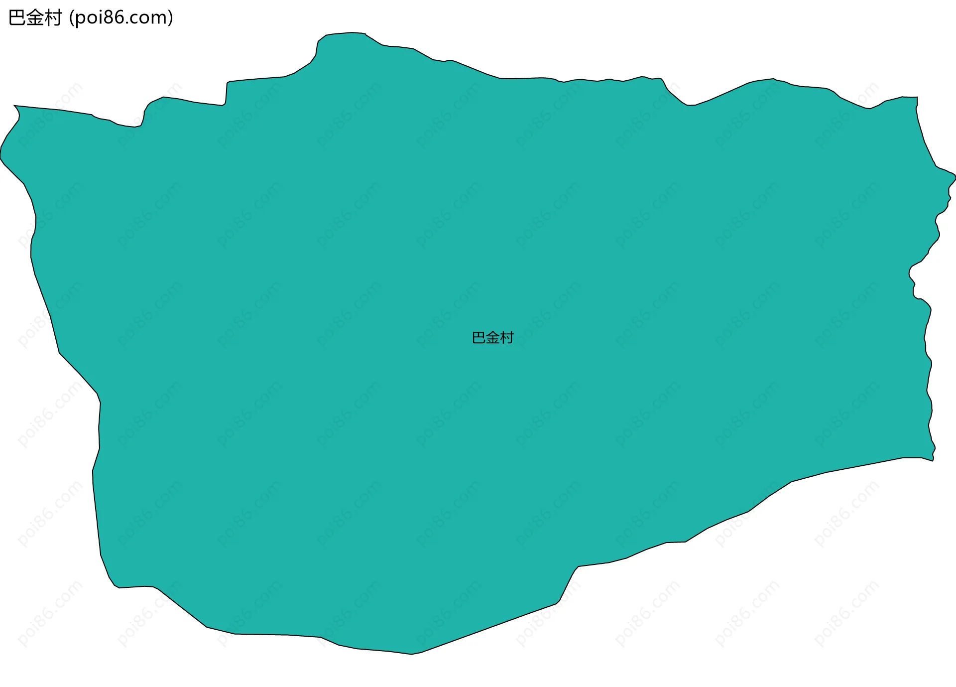 巴金村边界地图
