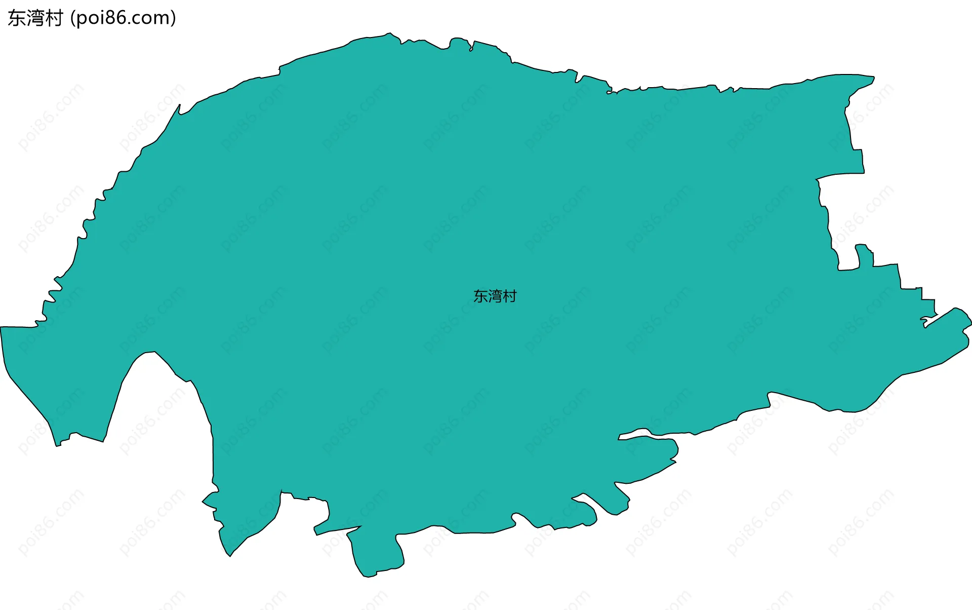 东湾村边界地图
