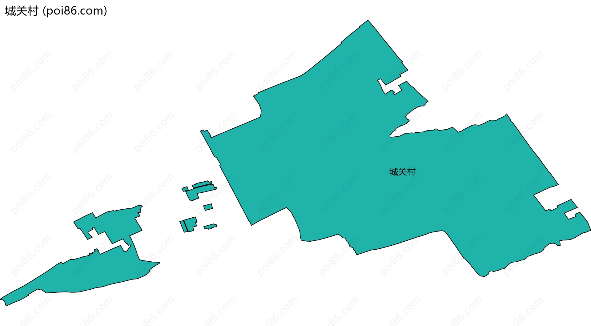 城关村边界地图