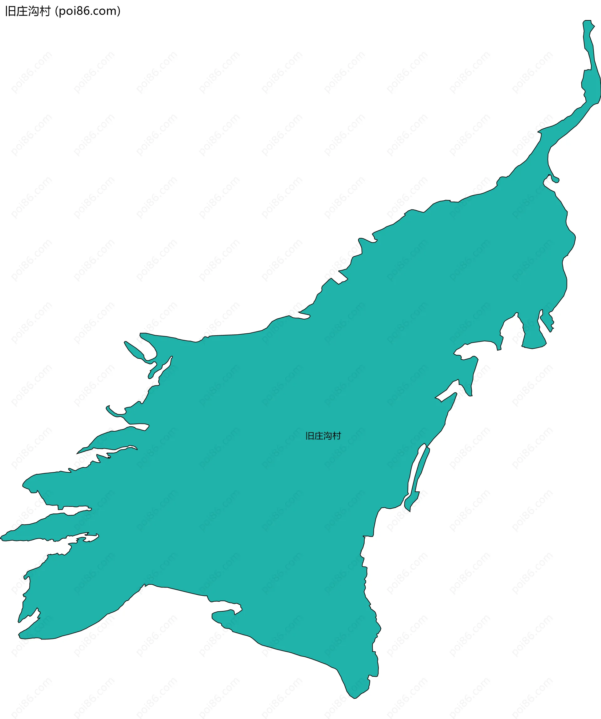 旧庄沟村边界地图