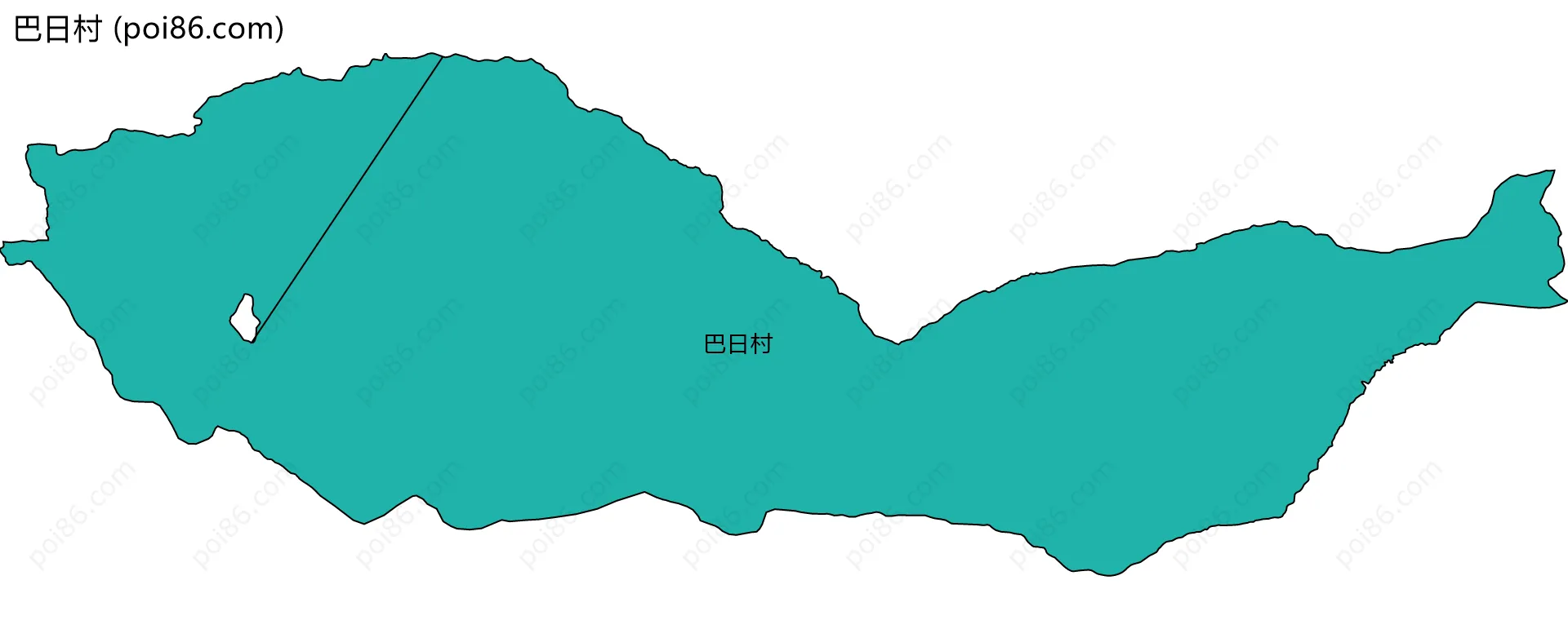 巴日村边界地图