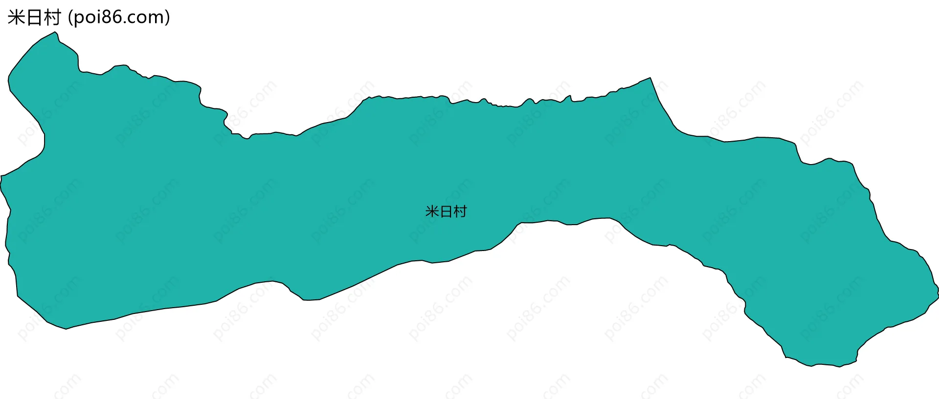 米日村边界地图