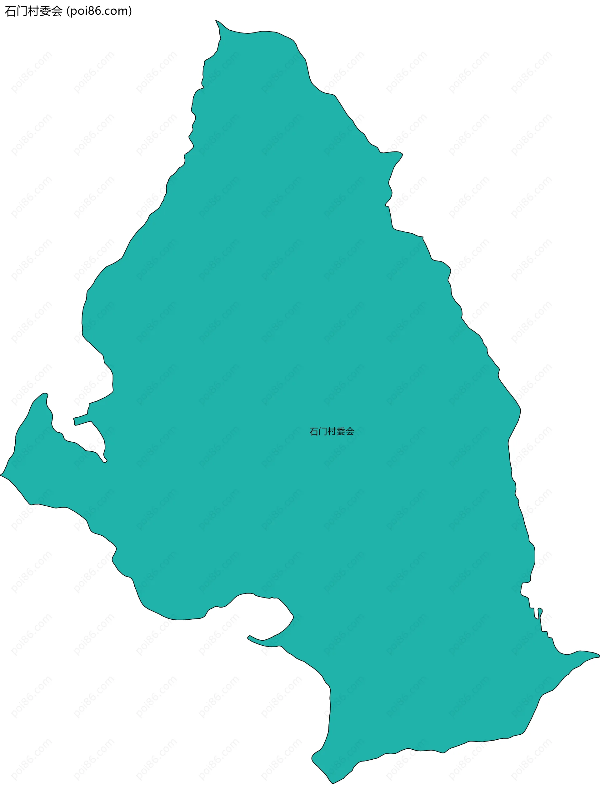 石门村委会边界地图