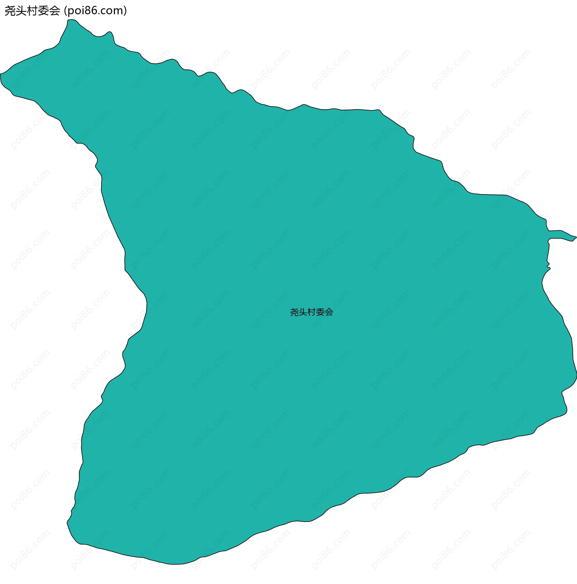 尧头村委会边界地图