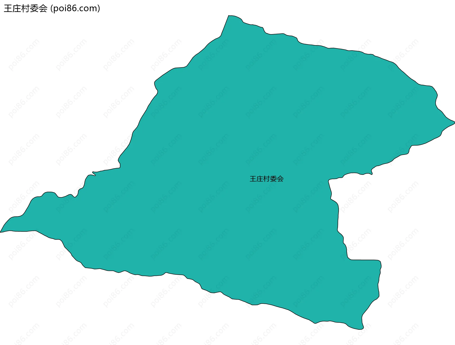 王庄村委会边界地图