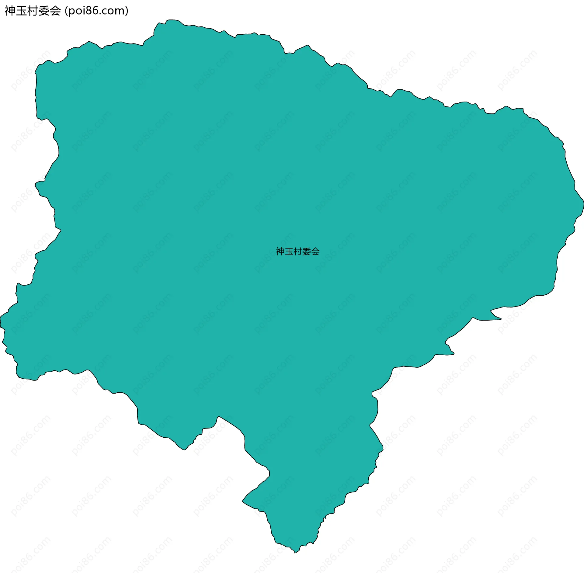 神玉村委会边界地图