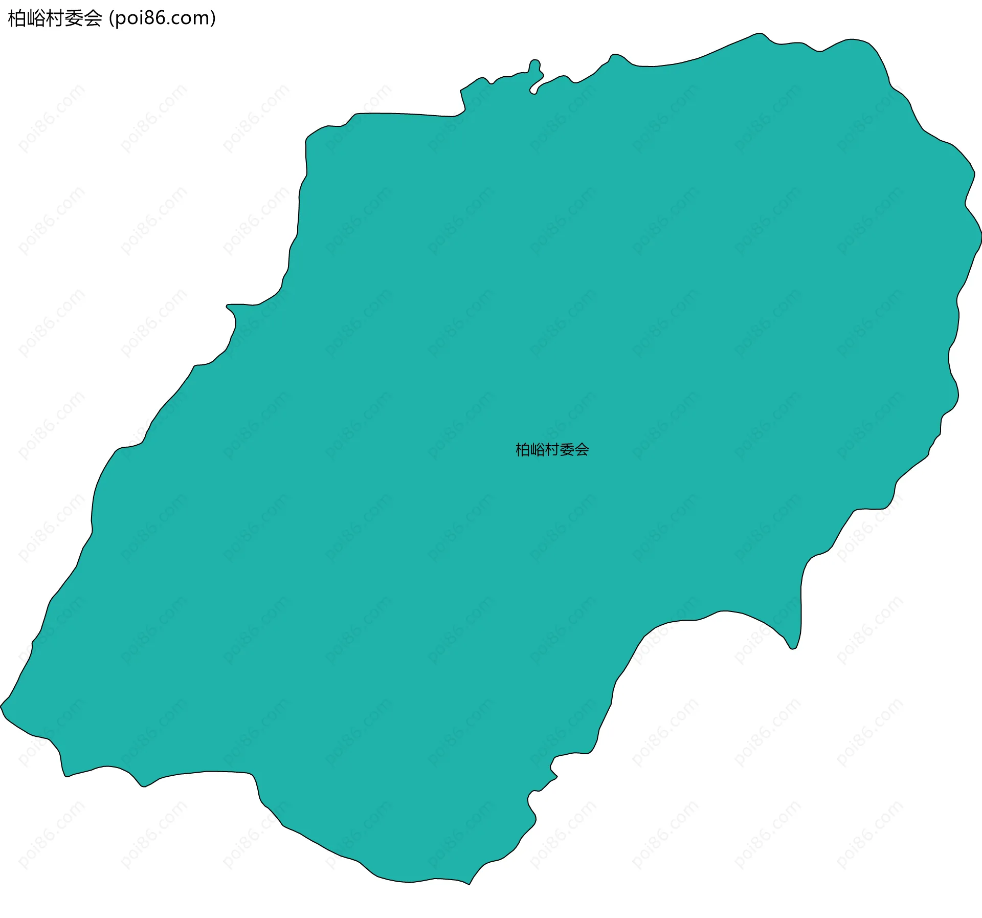 柏峪村委会边界地图