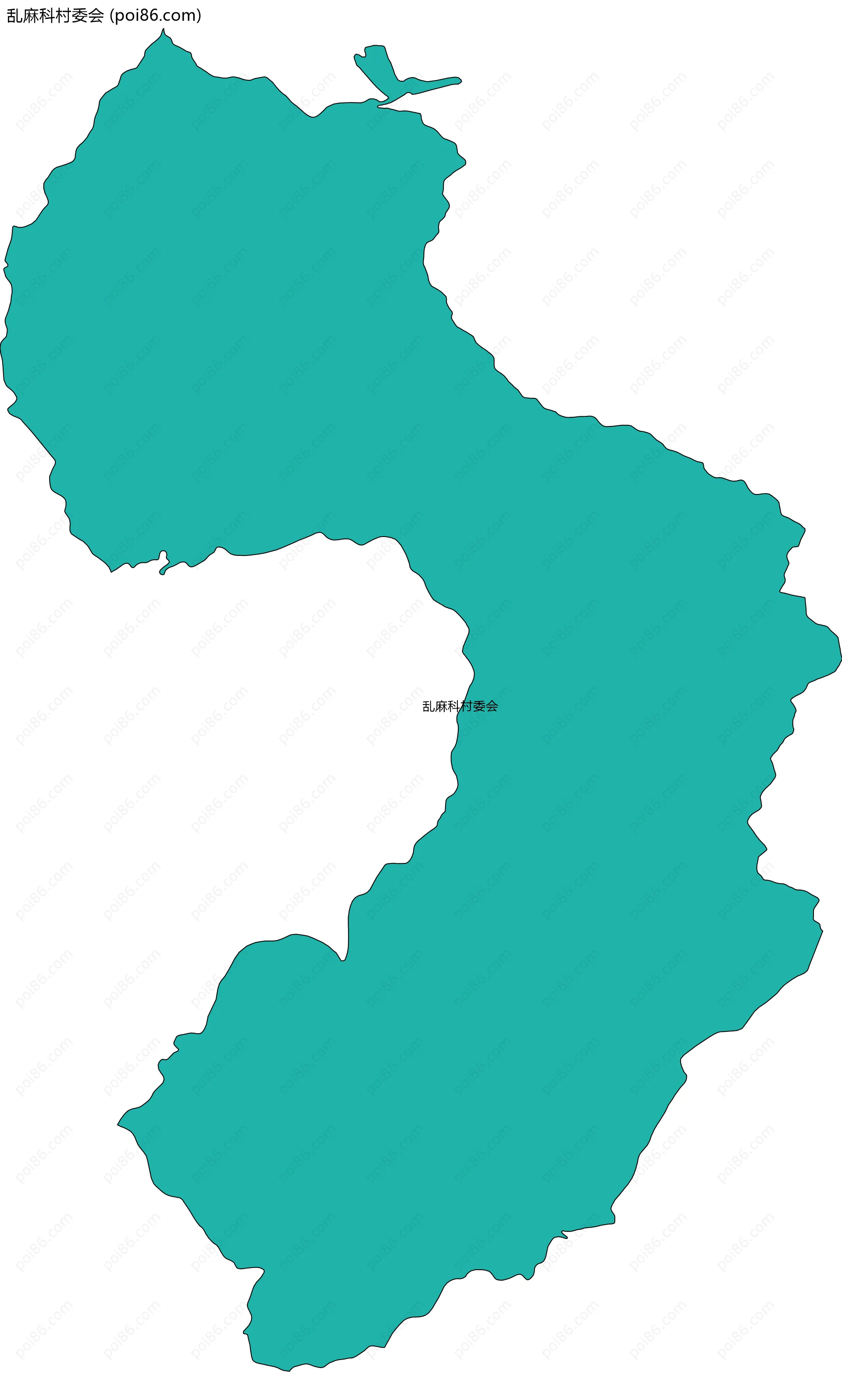 乱麻科村委会边界地图