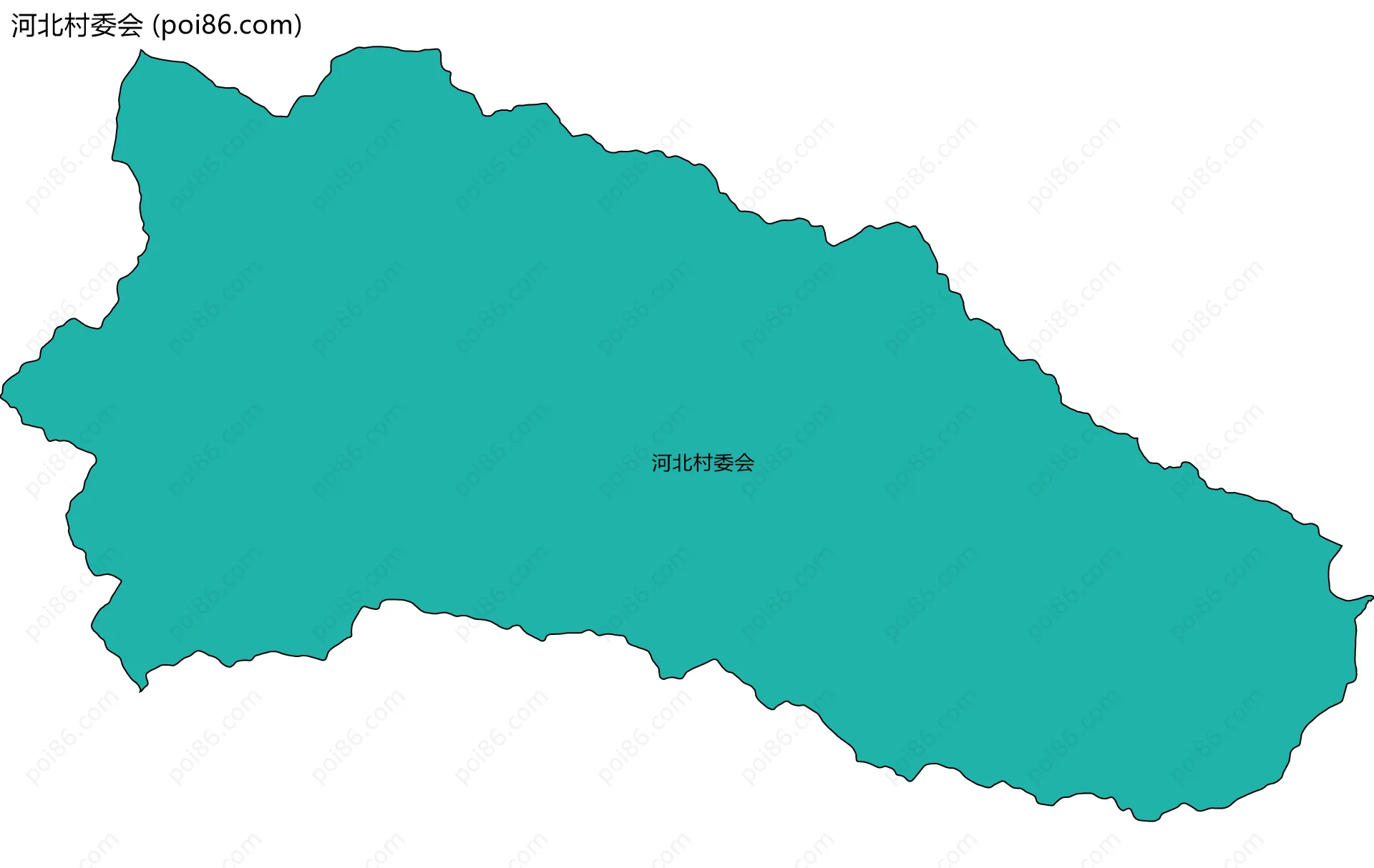 河北村委会边界地图