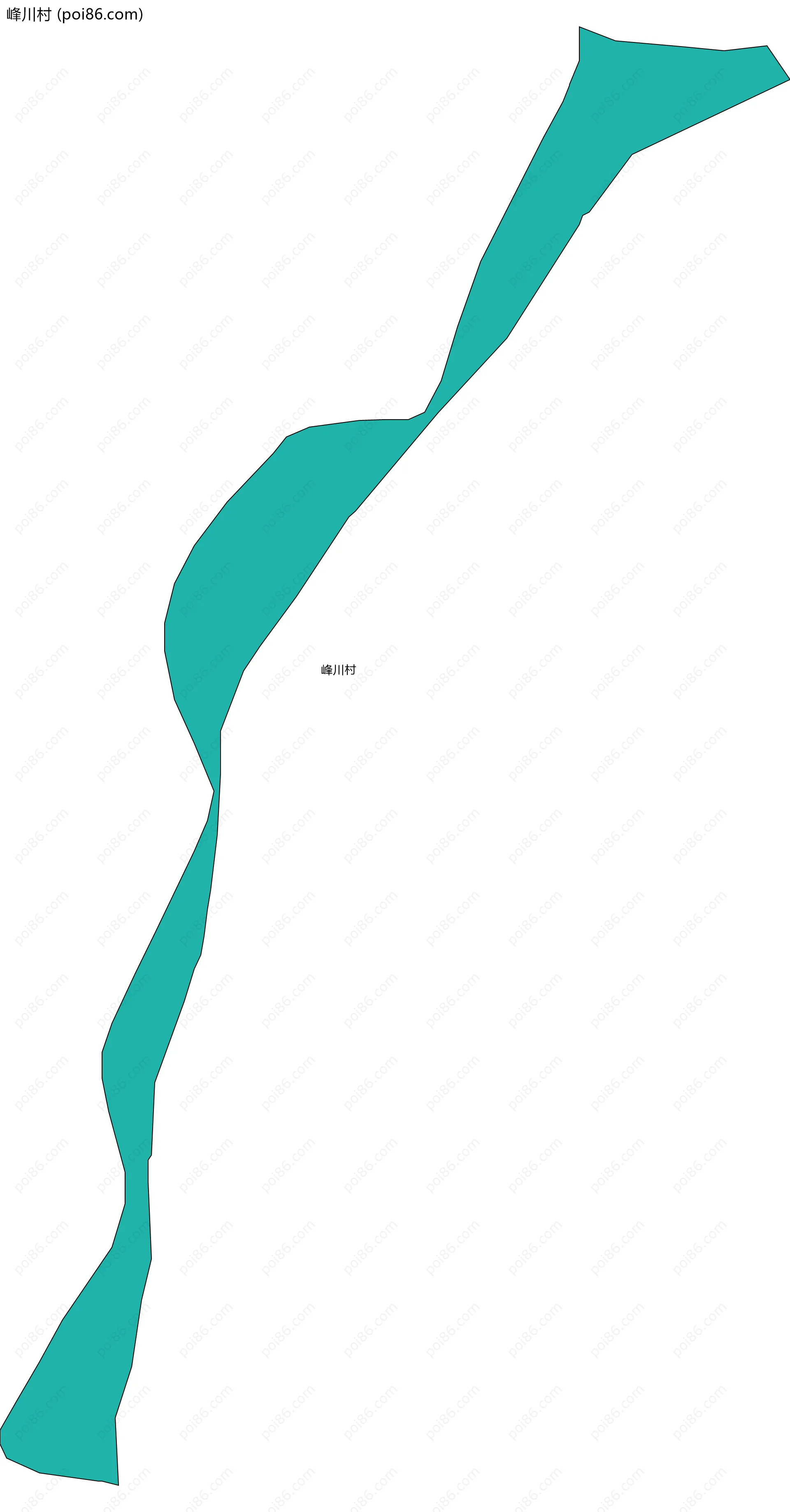 峰川村边界地图