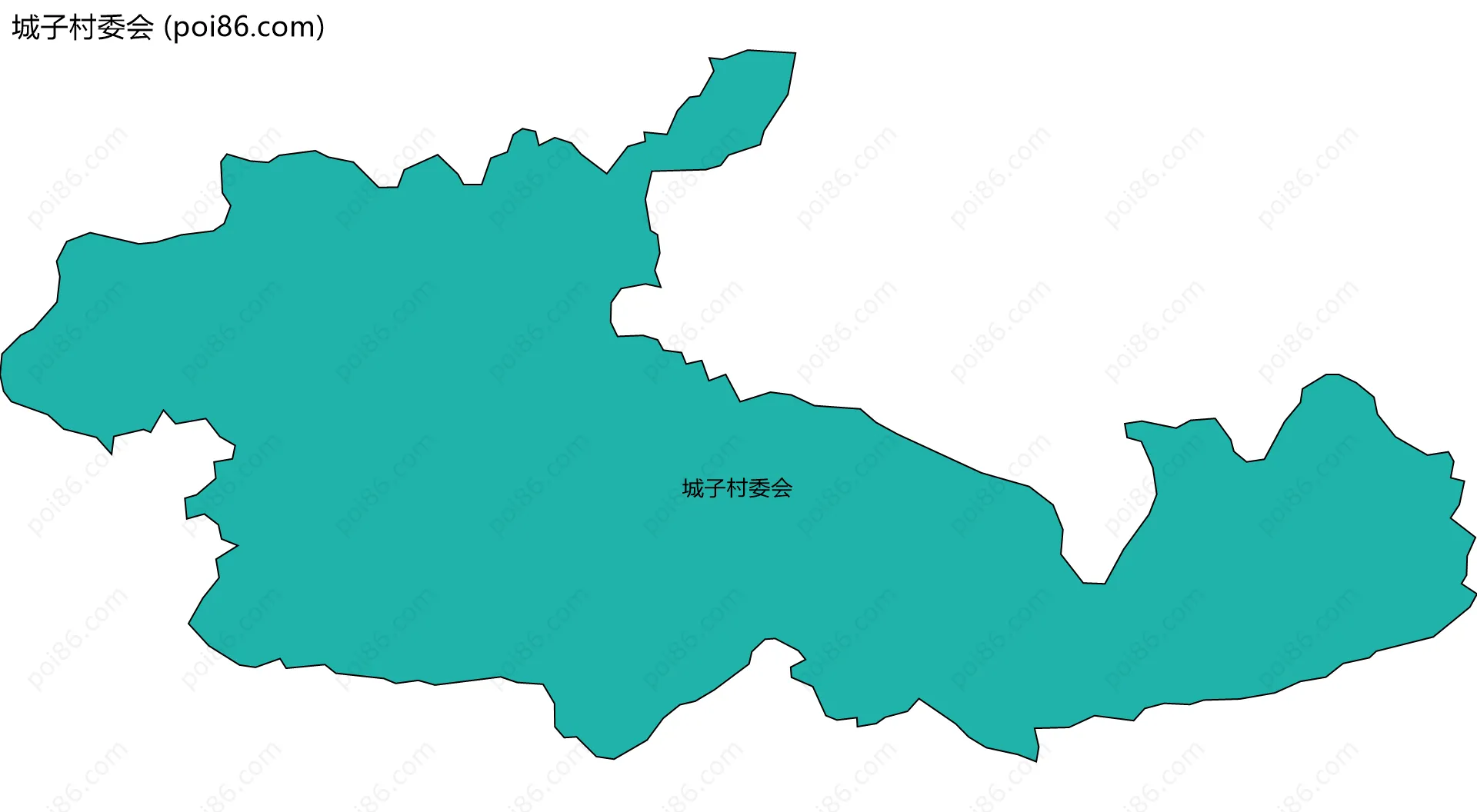 城子村委会边界地图