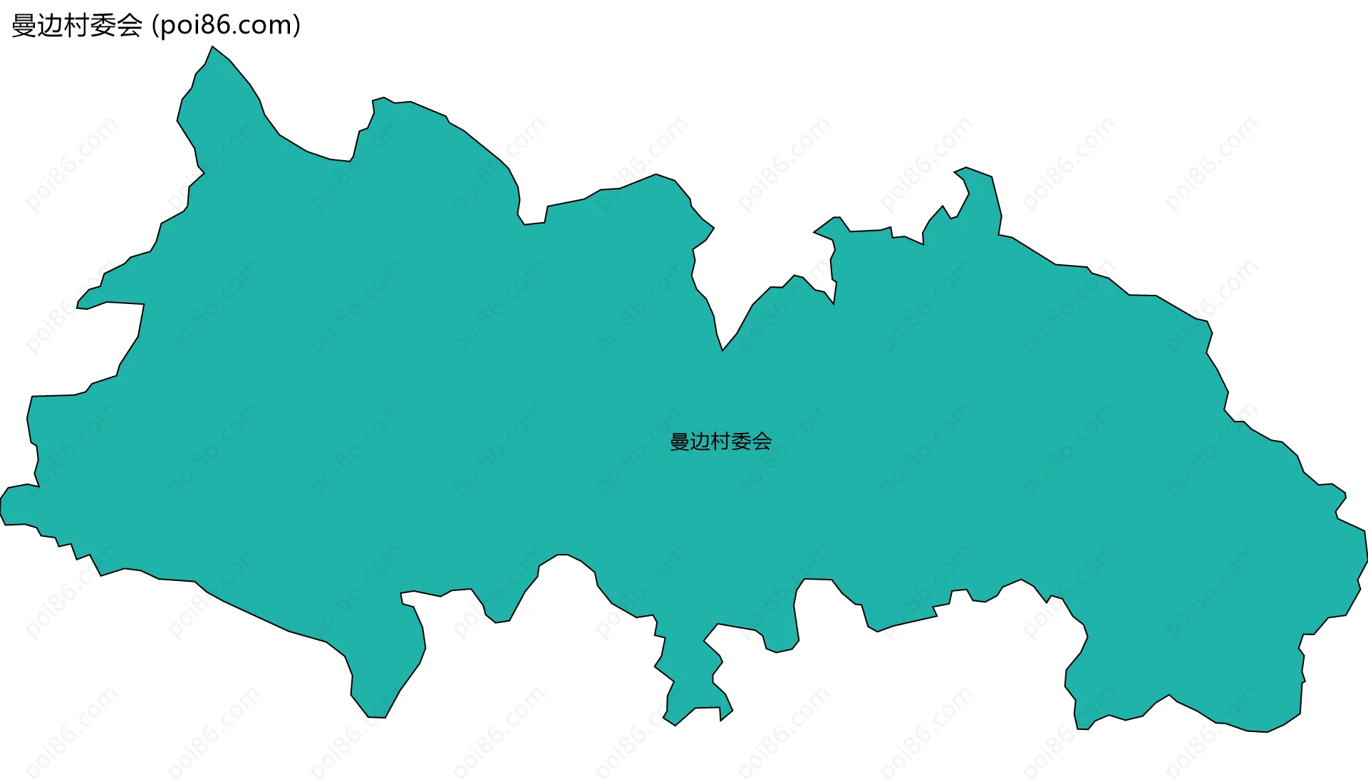 曼边村委会边界地图