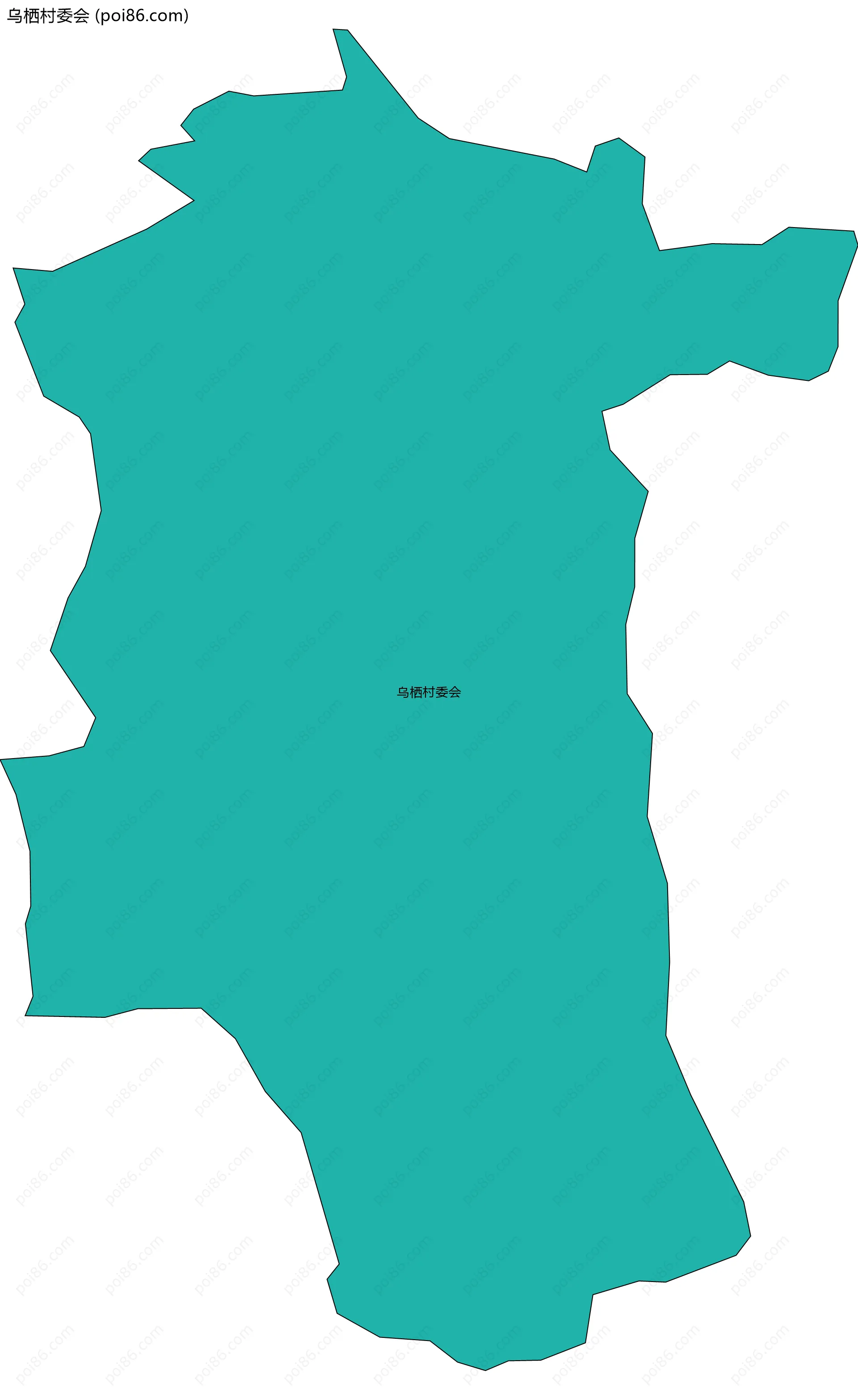 乌栖村委会边界地图