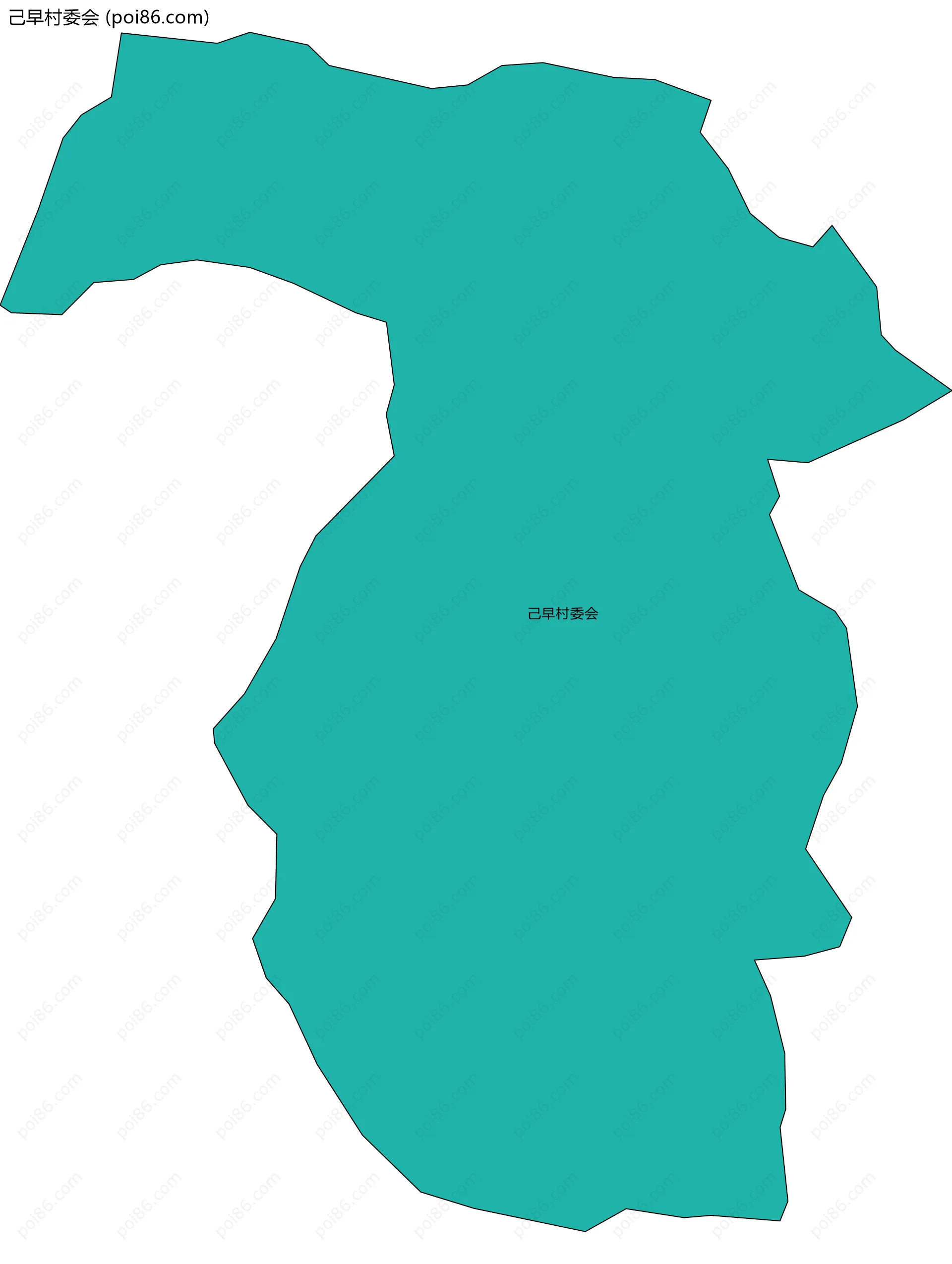 己早村委会边界地图