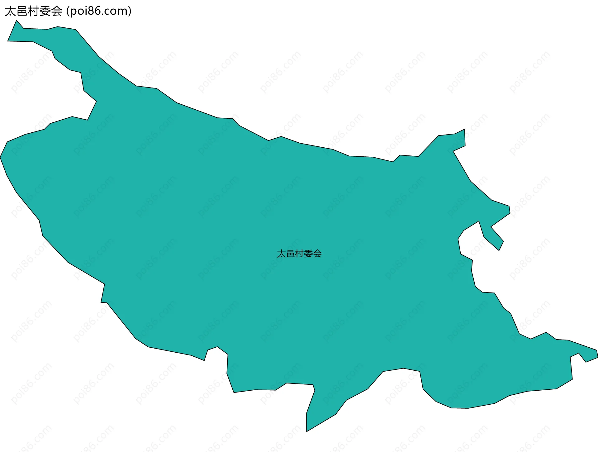 太邑村委会边界地图