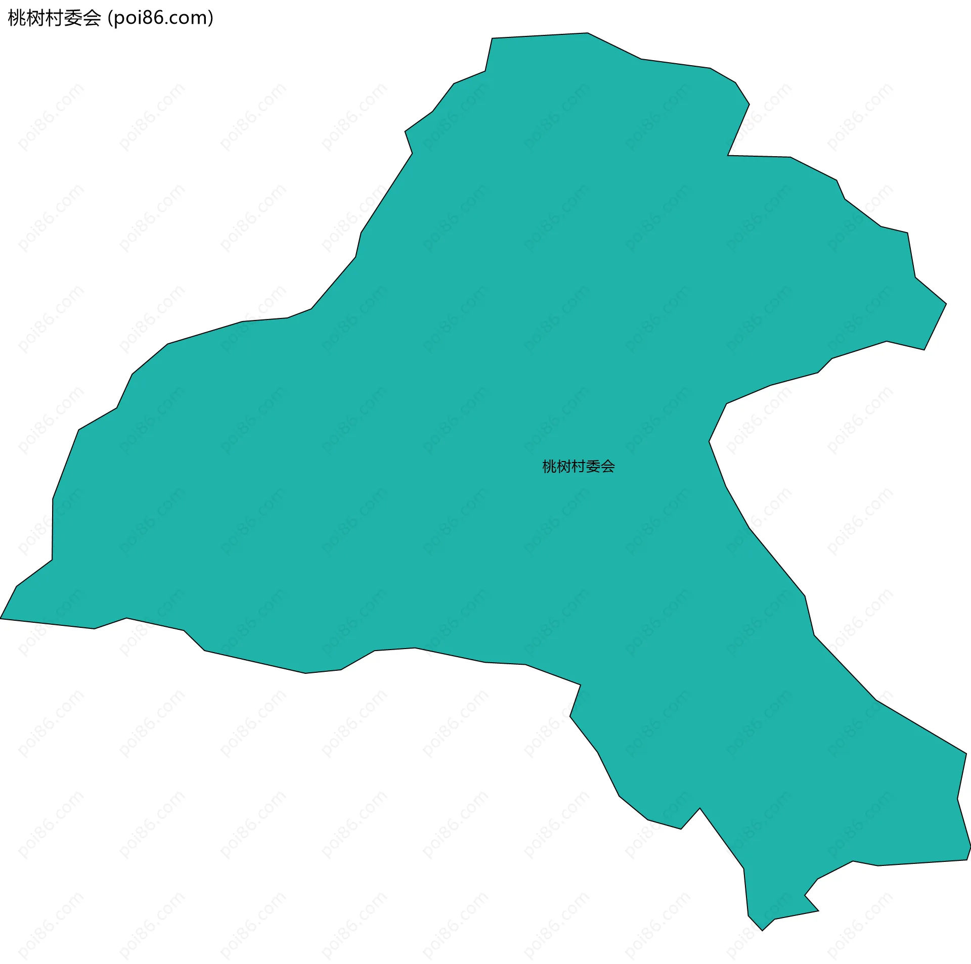 桃树村委会边界地图