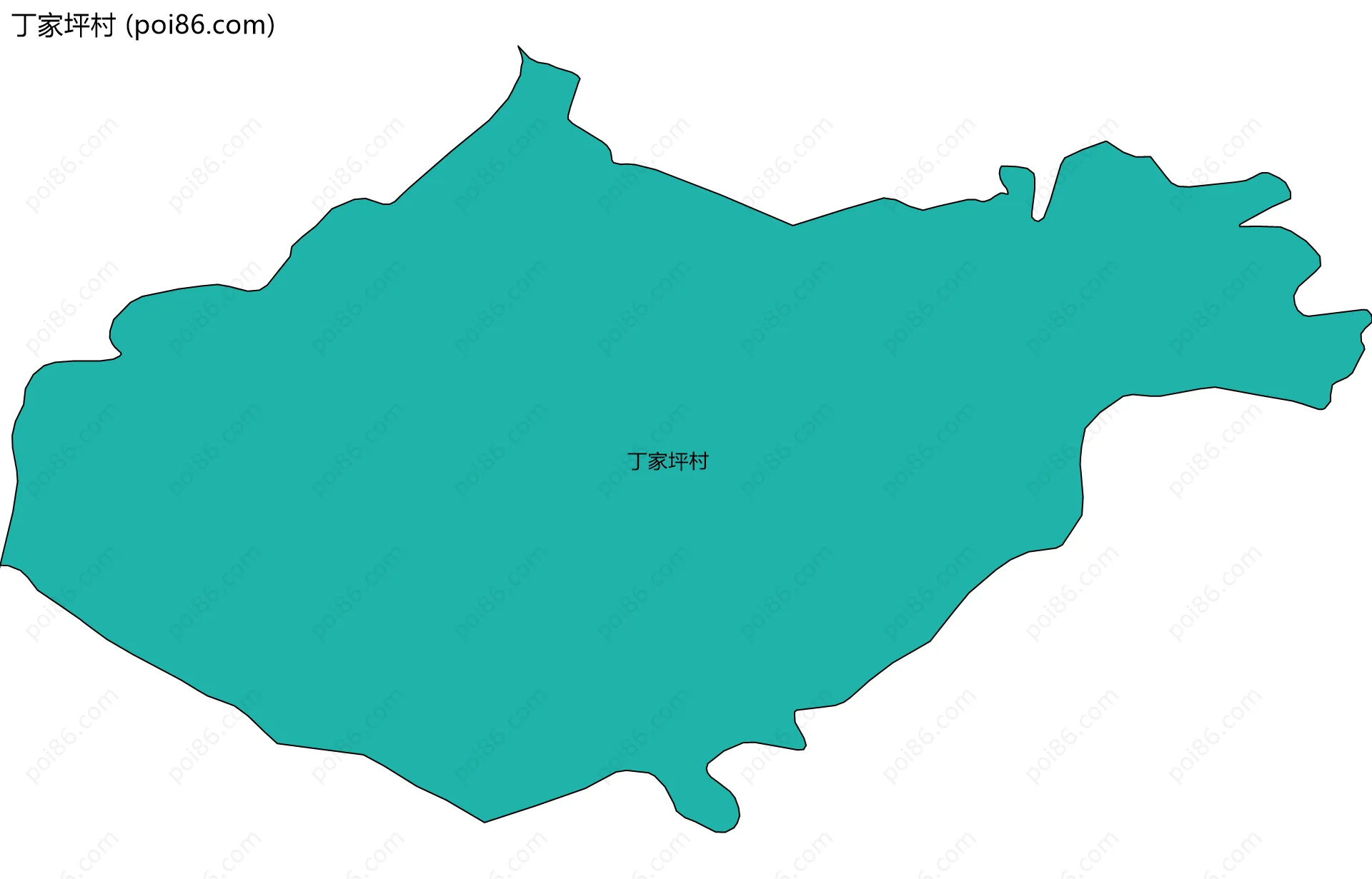 丁家坪村边界地图