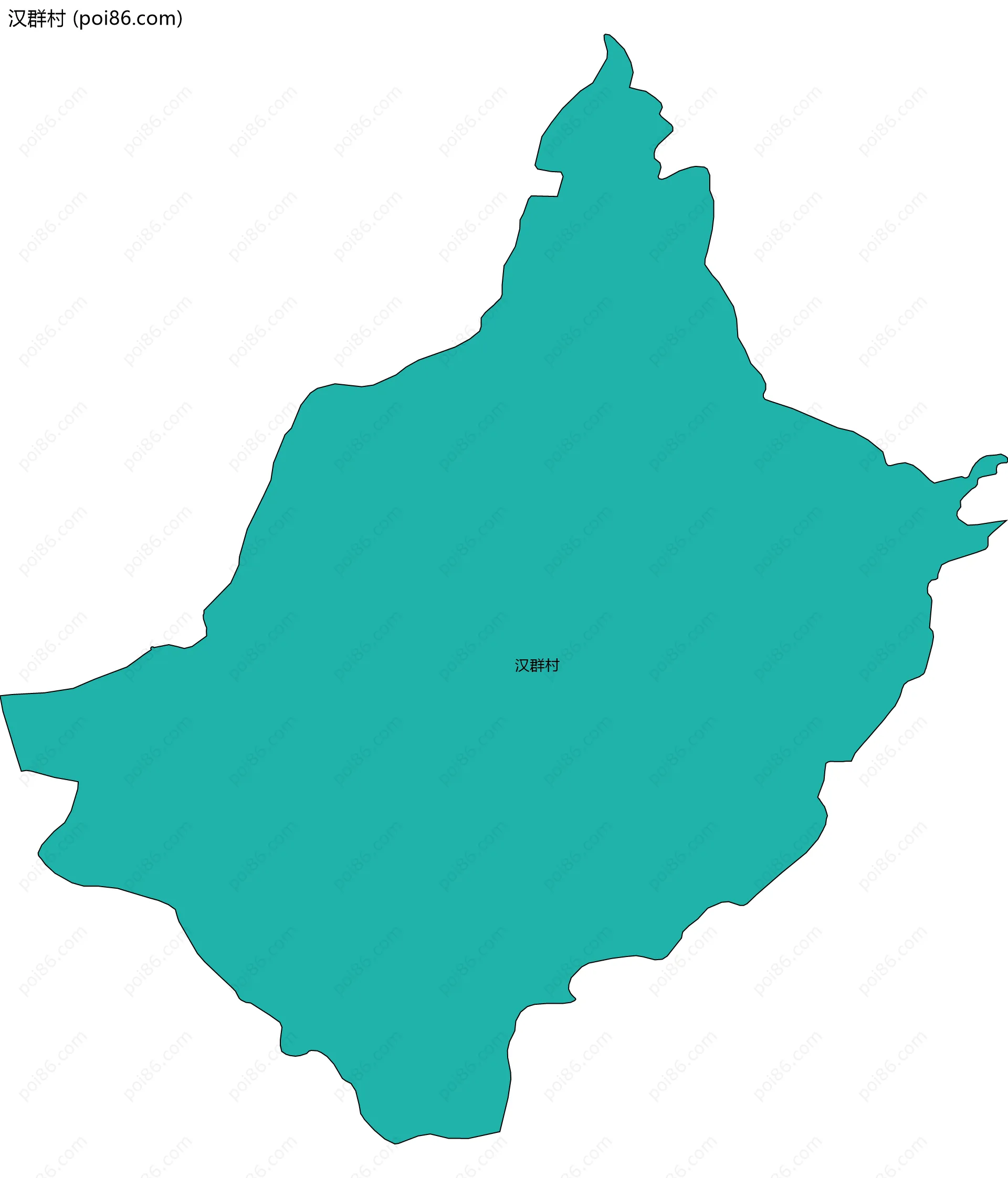 汉群村边界地图