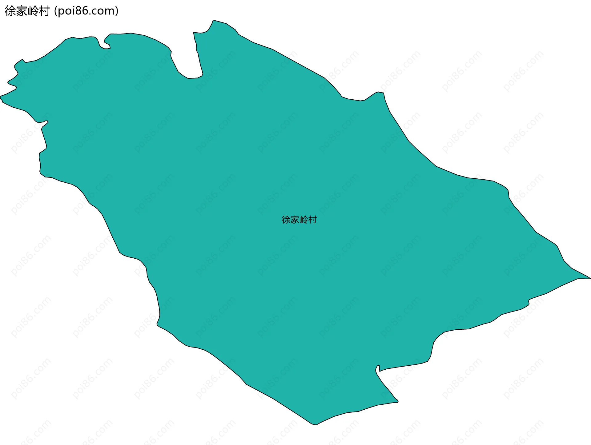 徐家岭村边界地图