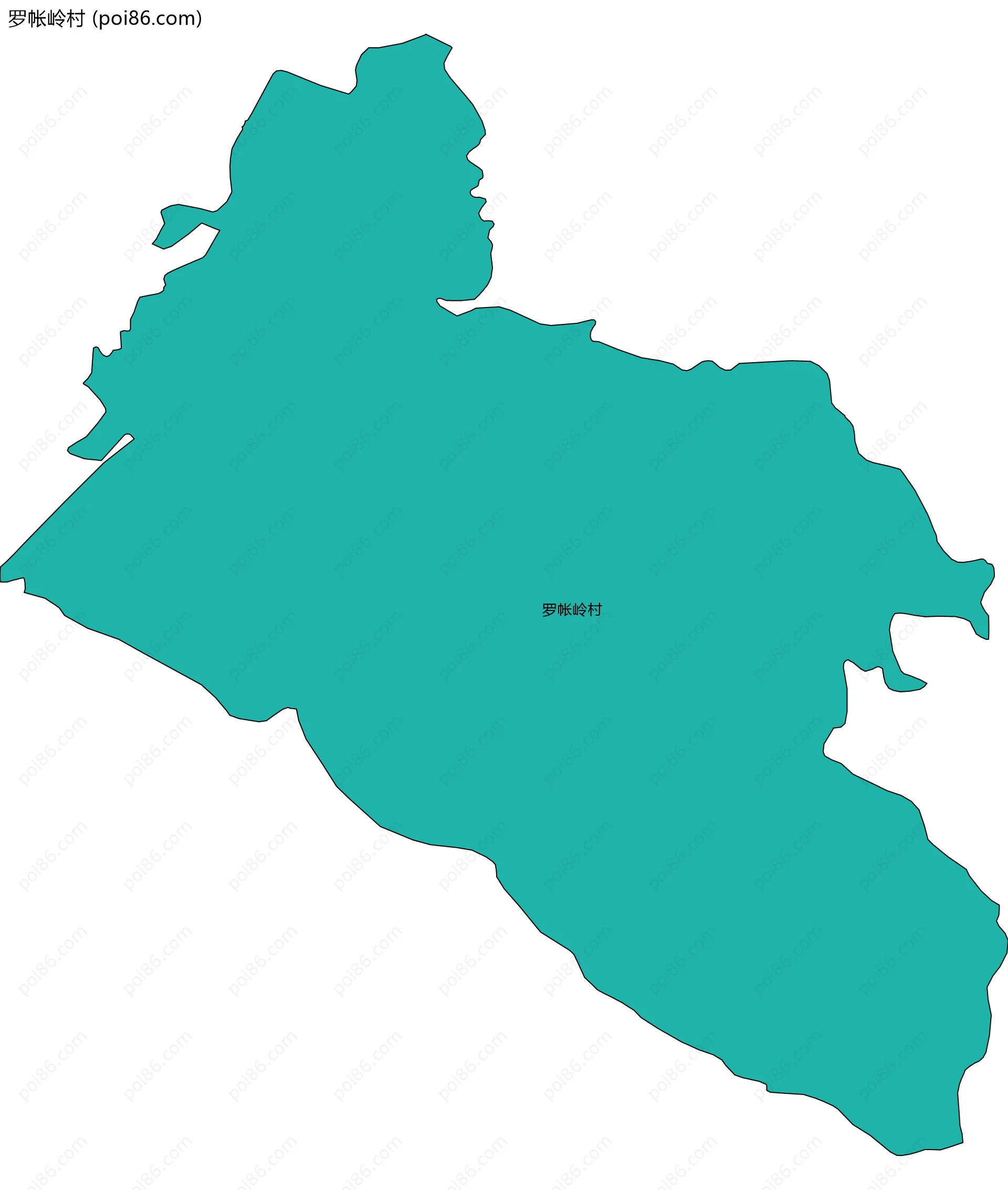 罗帐岭村边界地图